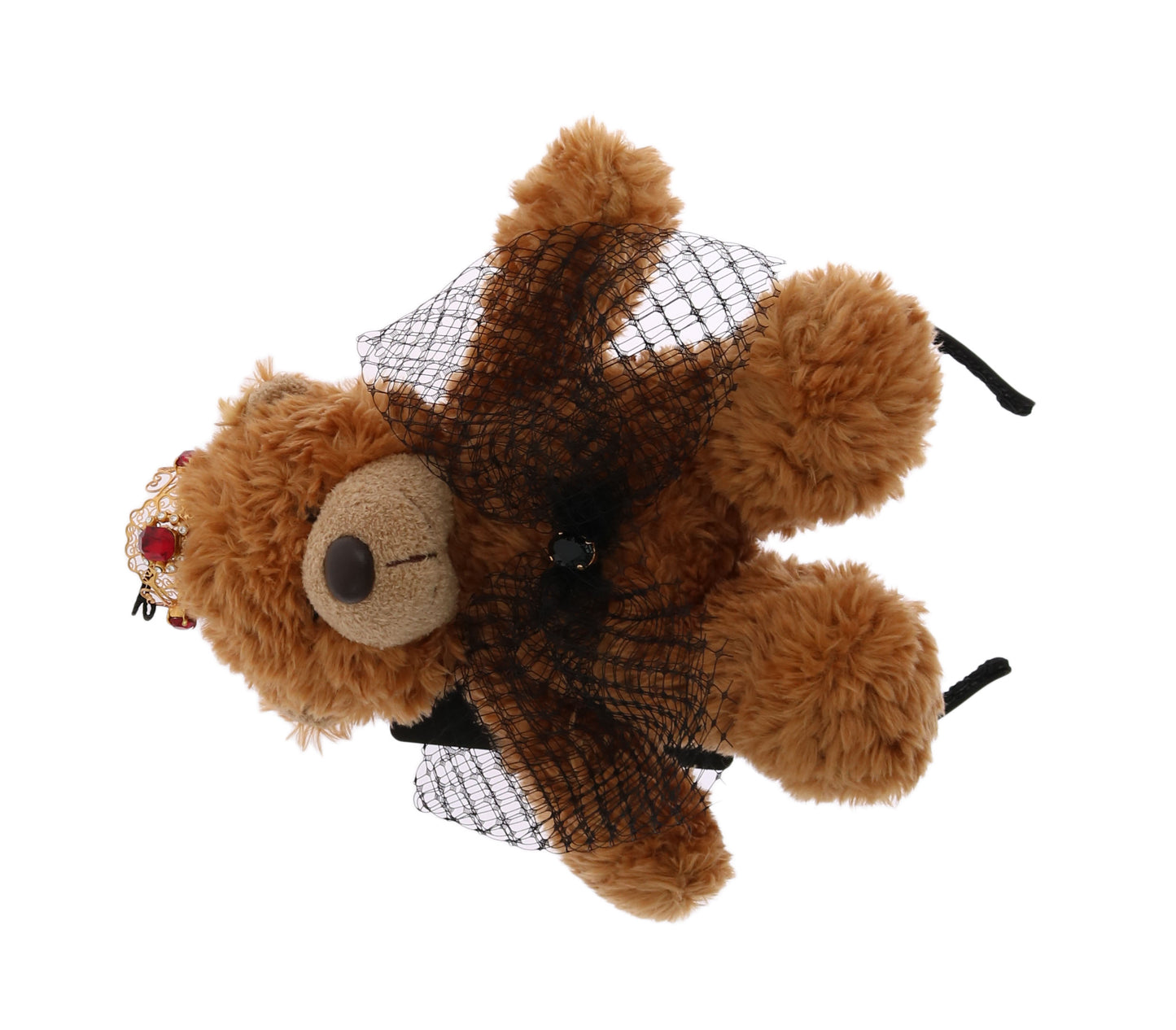 Dolce & Gabbana Teddybär Gold Kristall Krone Tiara Diadem Haarband