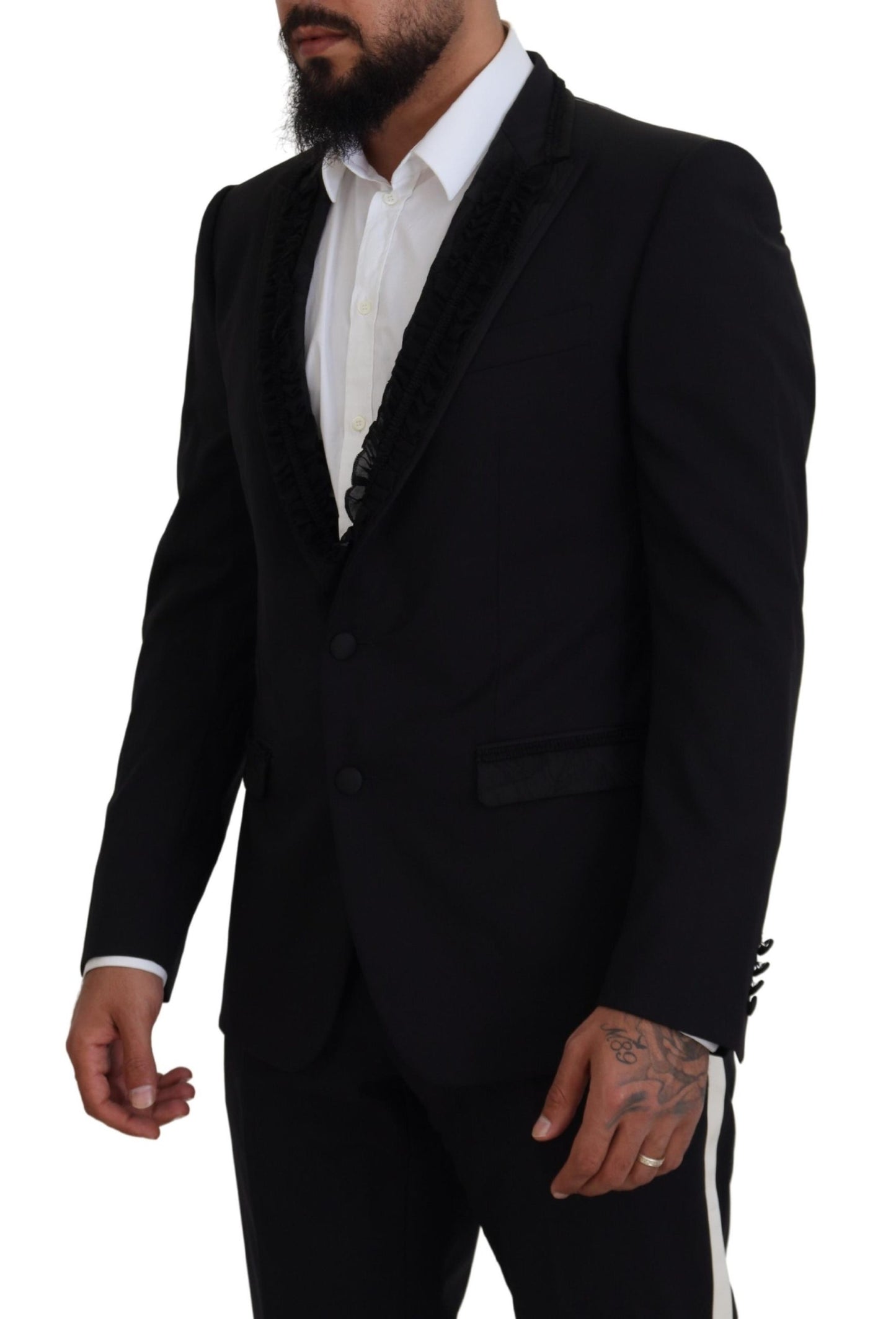 Dolce & Gabbana – Schwarzer MARTINI Slim Fit-Jackenblazer