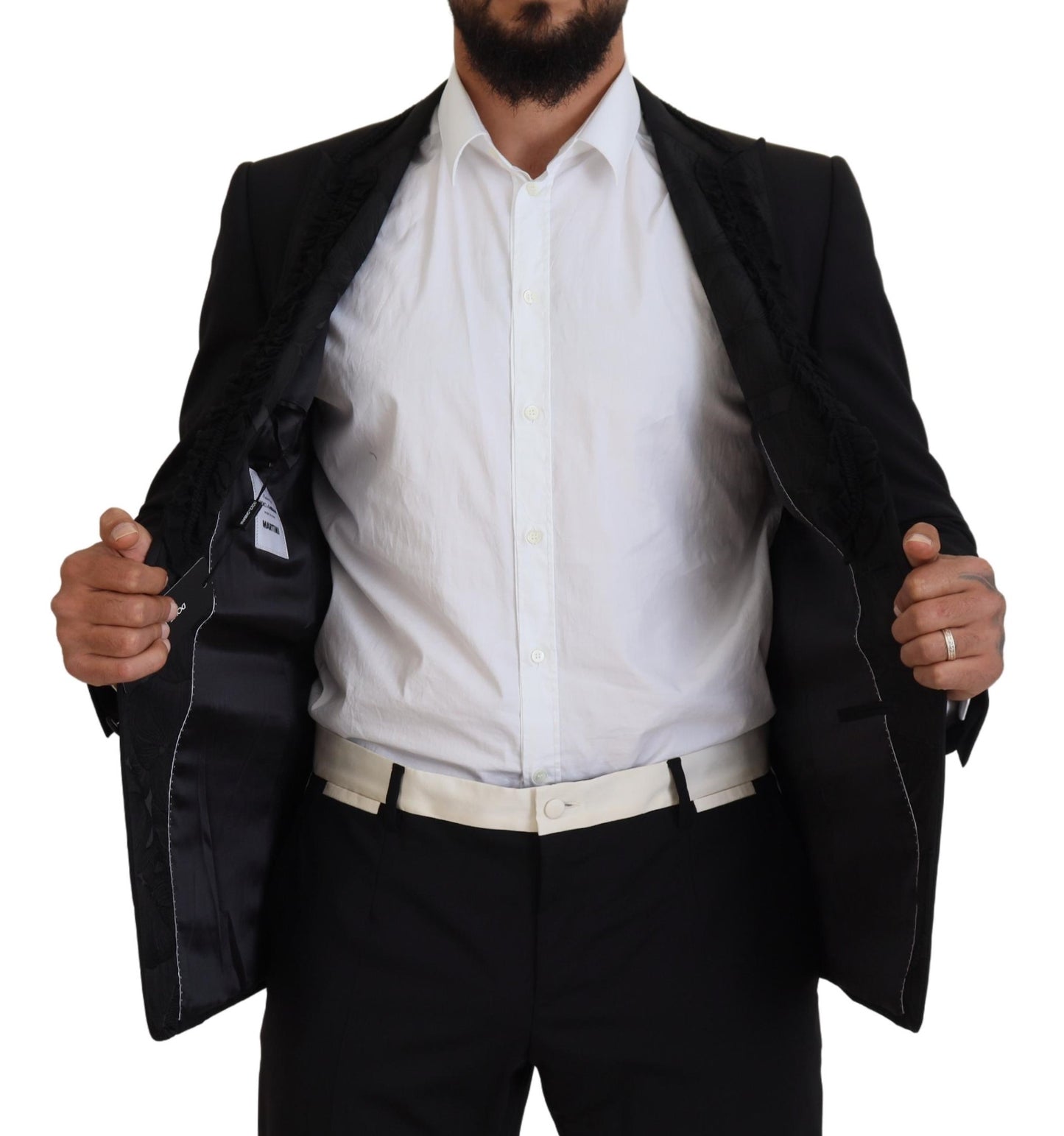 Dolce & Gabbana – Schwarzer MARTINI Slim Fit-Jackenblazer