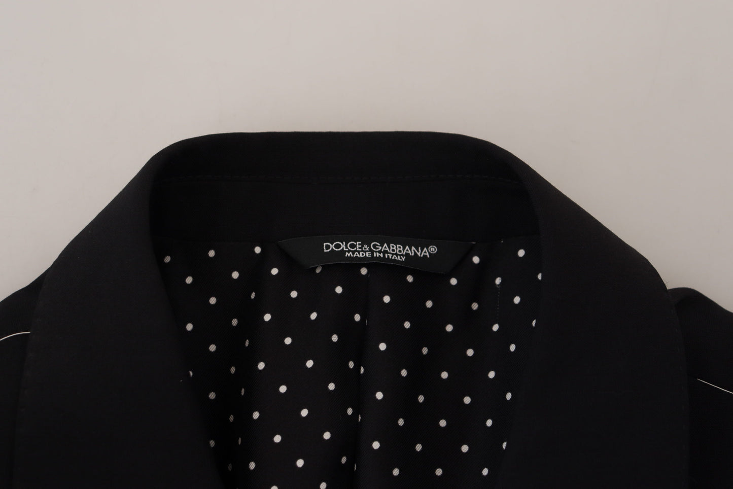 Dolce & Gabbana – Schwarzer Slim Fit-Blazer aus Wollstretch