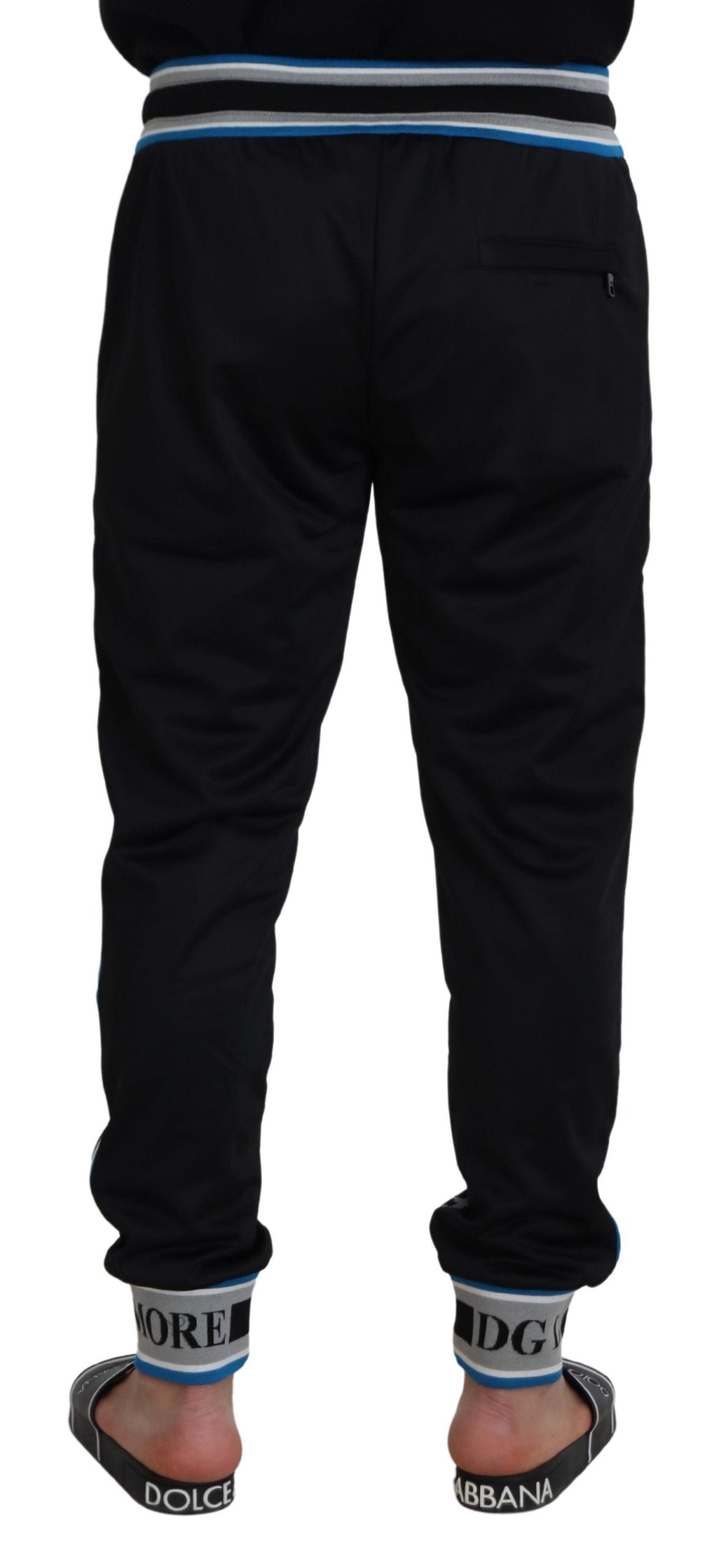 Dolce & Gabbana – Mehrfarbige Jogginghose mit DG King-Leopardenmuster