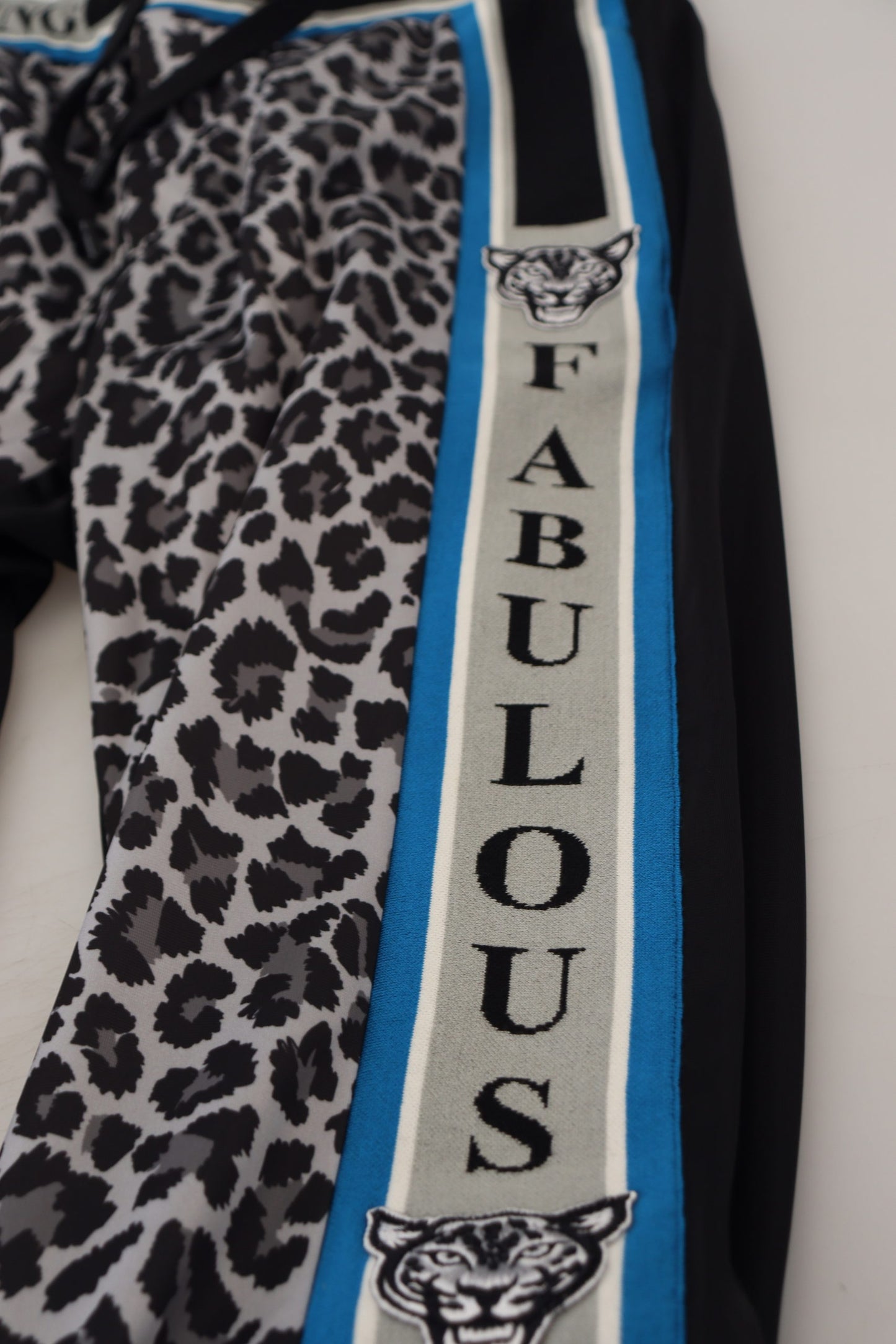 Dolce & Gabbana – Mehrfarbige Jogginghose mit DG King-Leopardenmuster