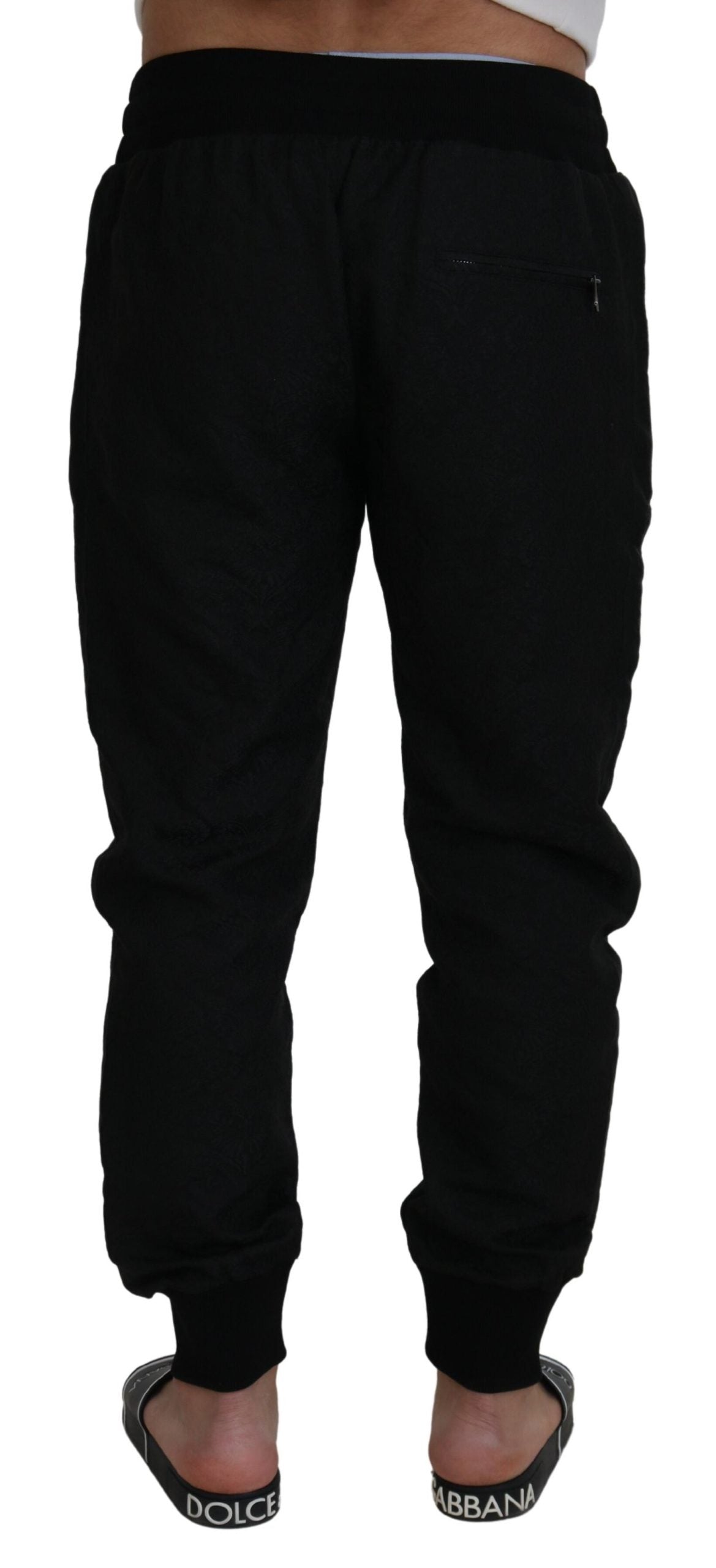 Dolce & Gabbana Schwarze Herren-Jogginghose mit lässigem Schnitt