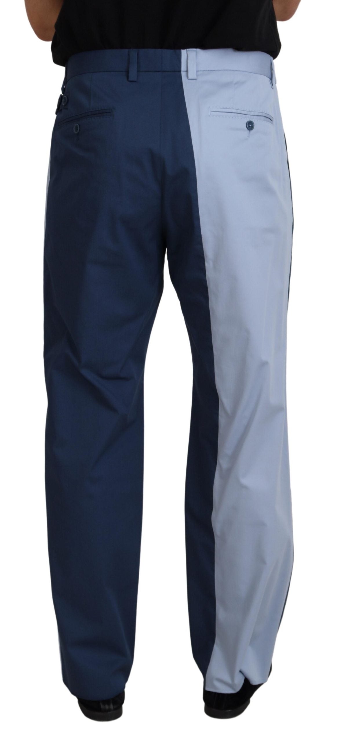 Dolce & Gabbana – Blaue Straight-Fit-Hose aus Baumwolle