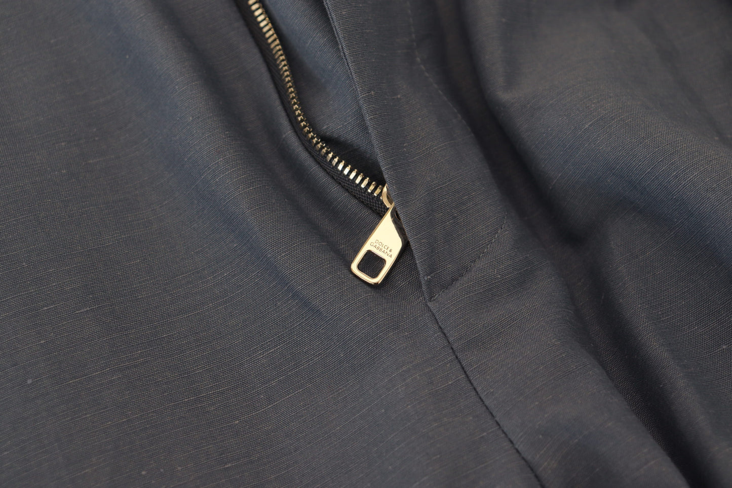 Dolce & Gabbana – Blaue Chinohose aus Leinen für Herren