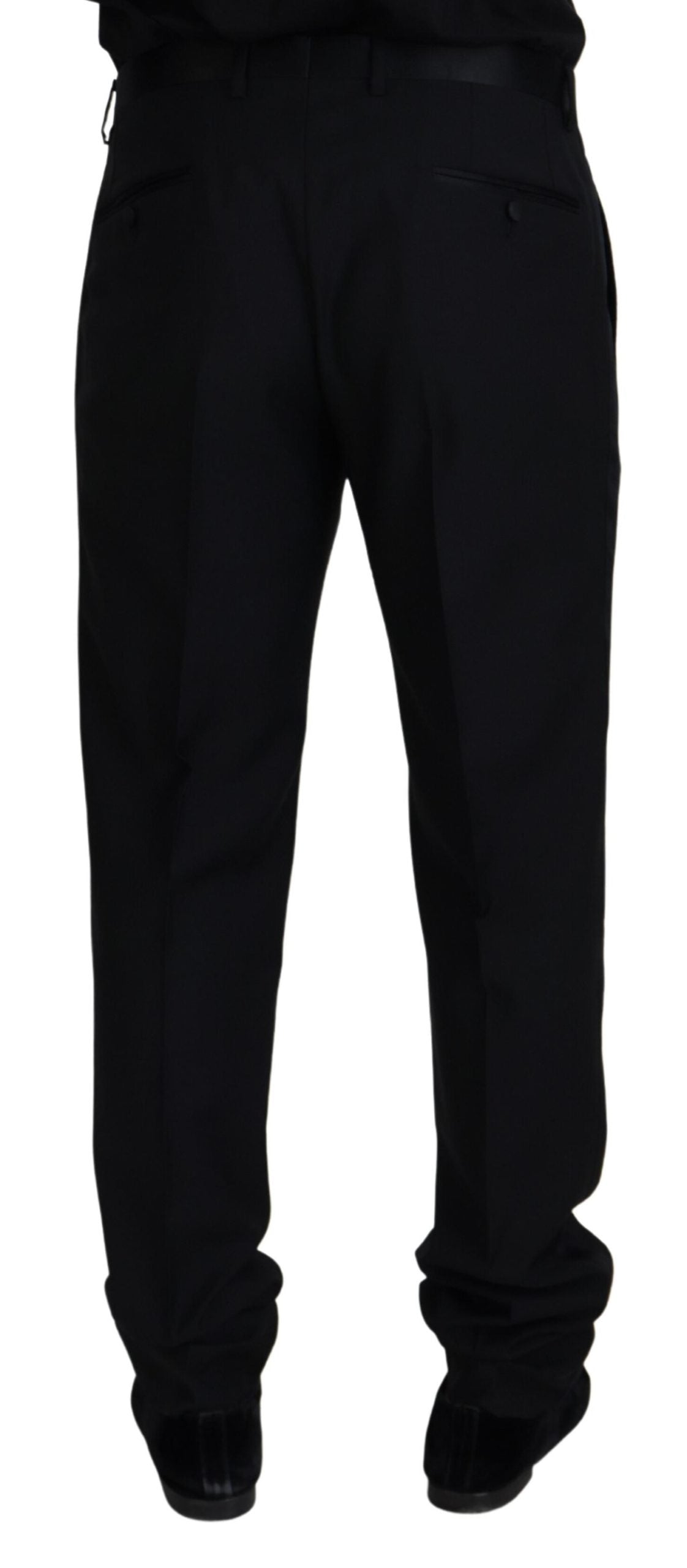 Dolce & Gabbana – Schwarze Chinohose aus Wolle