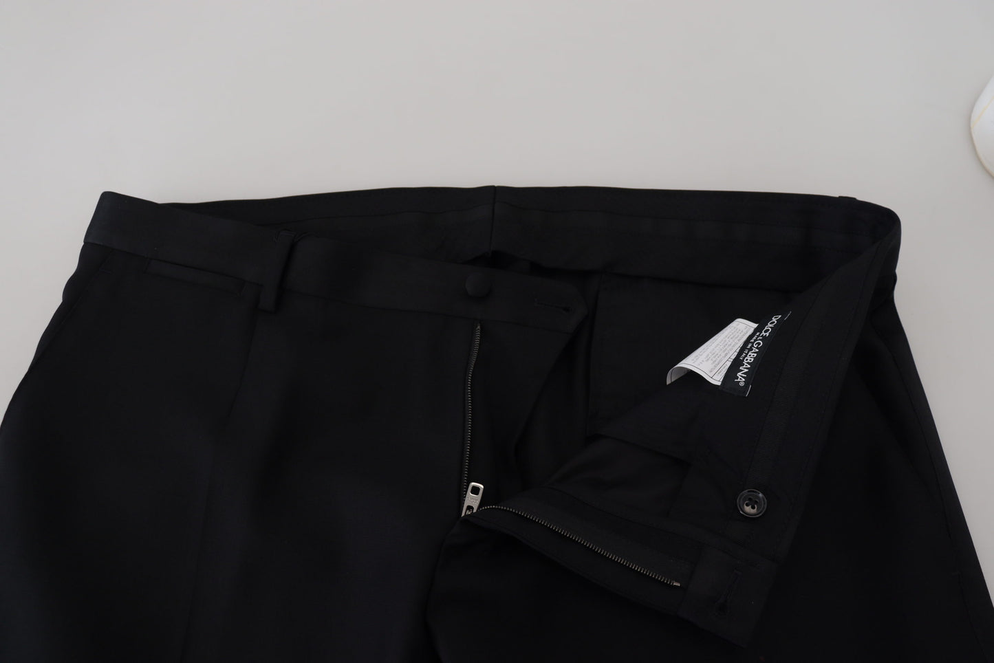Dolce & Gabbana – Schwarze Chinohose aus Wolle