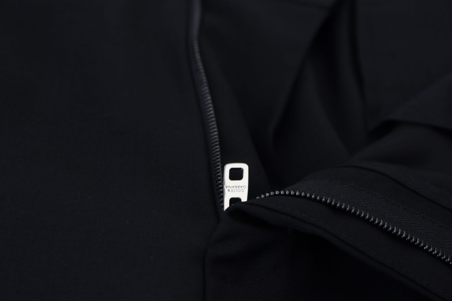 Dolce & Gabbana – Schwarze Chinohose aus Wolle