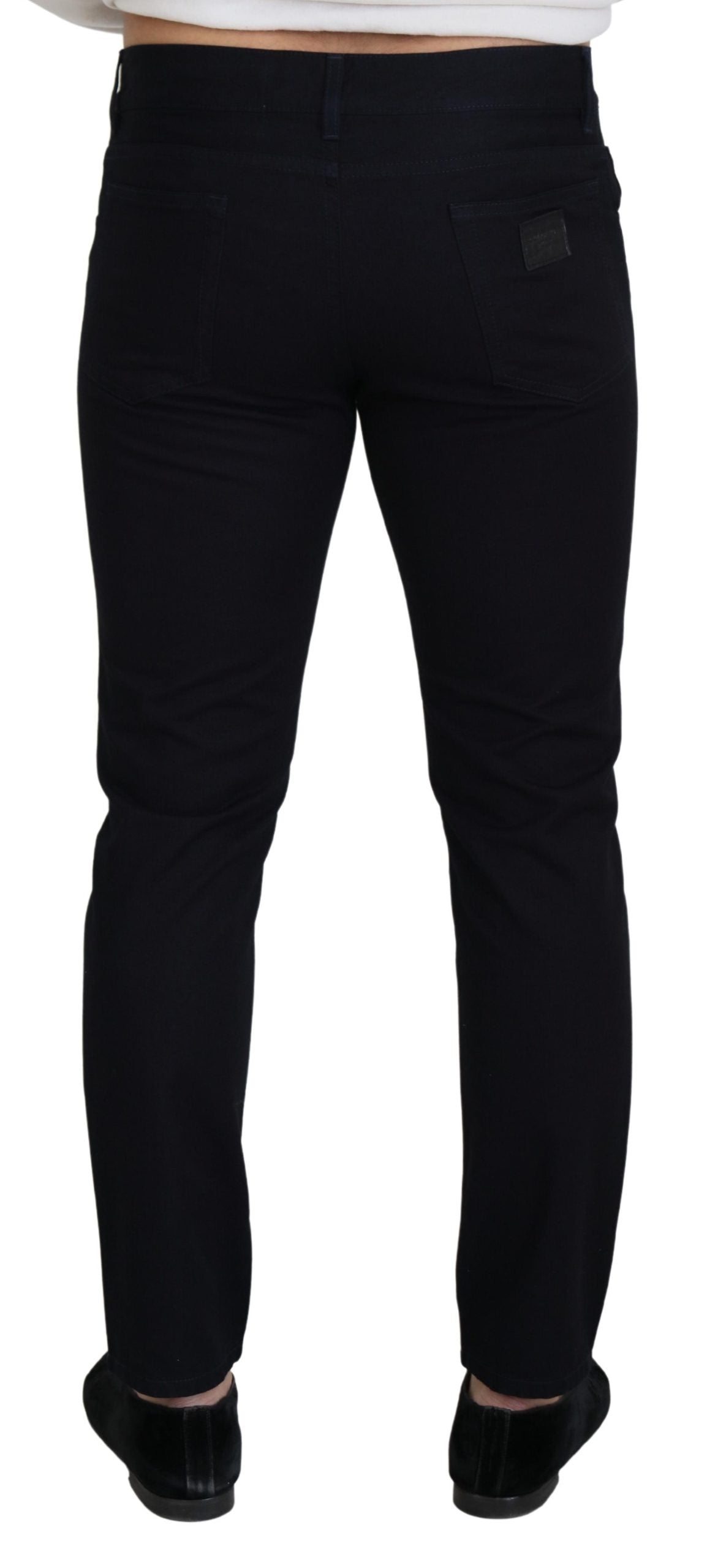 Dolce & Gabbana – Schwarze Skinny-Jeans aus Baumwolle