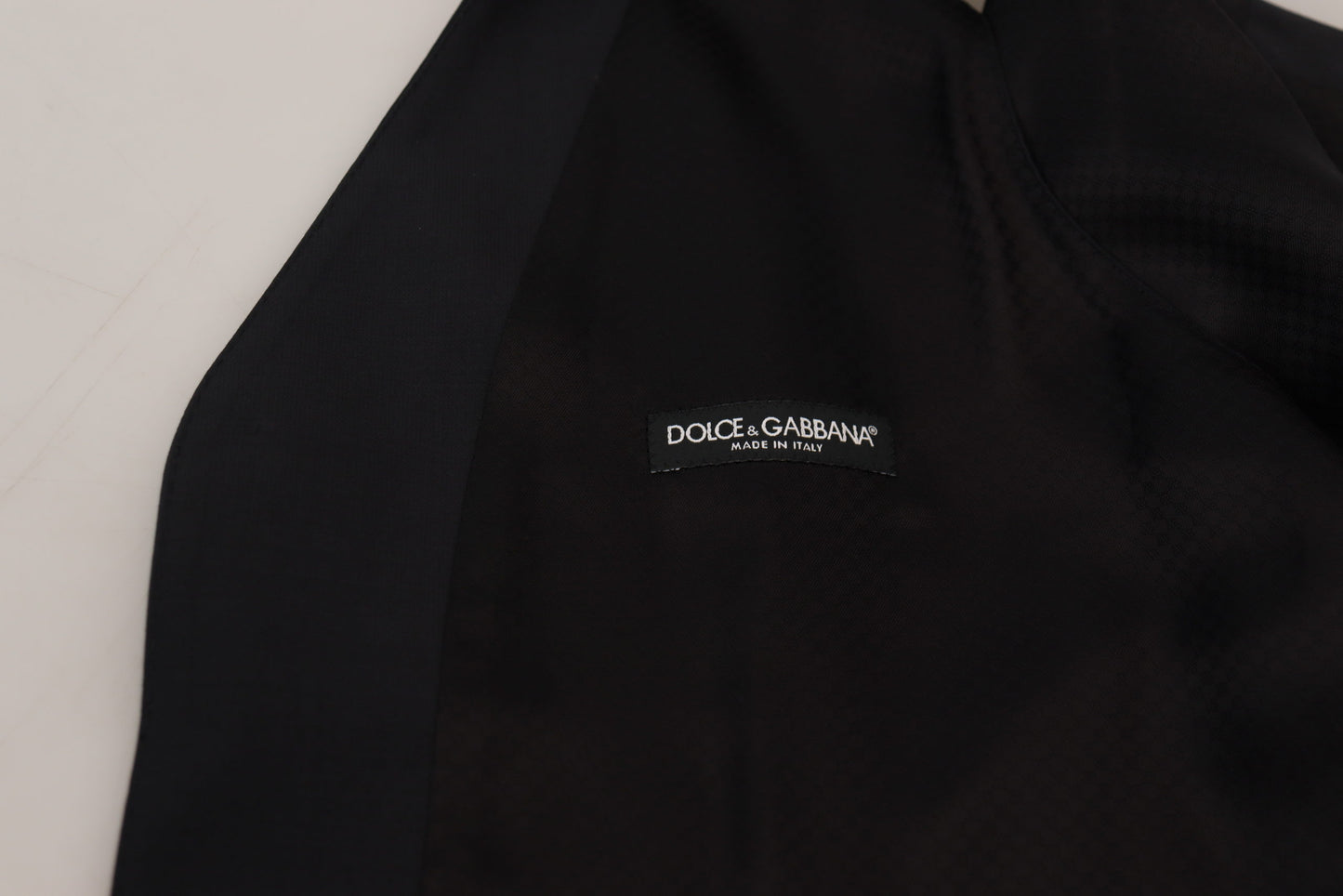 Dolce & Gabbana – Schwarze Weste aus Wollstretch