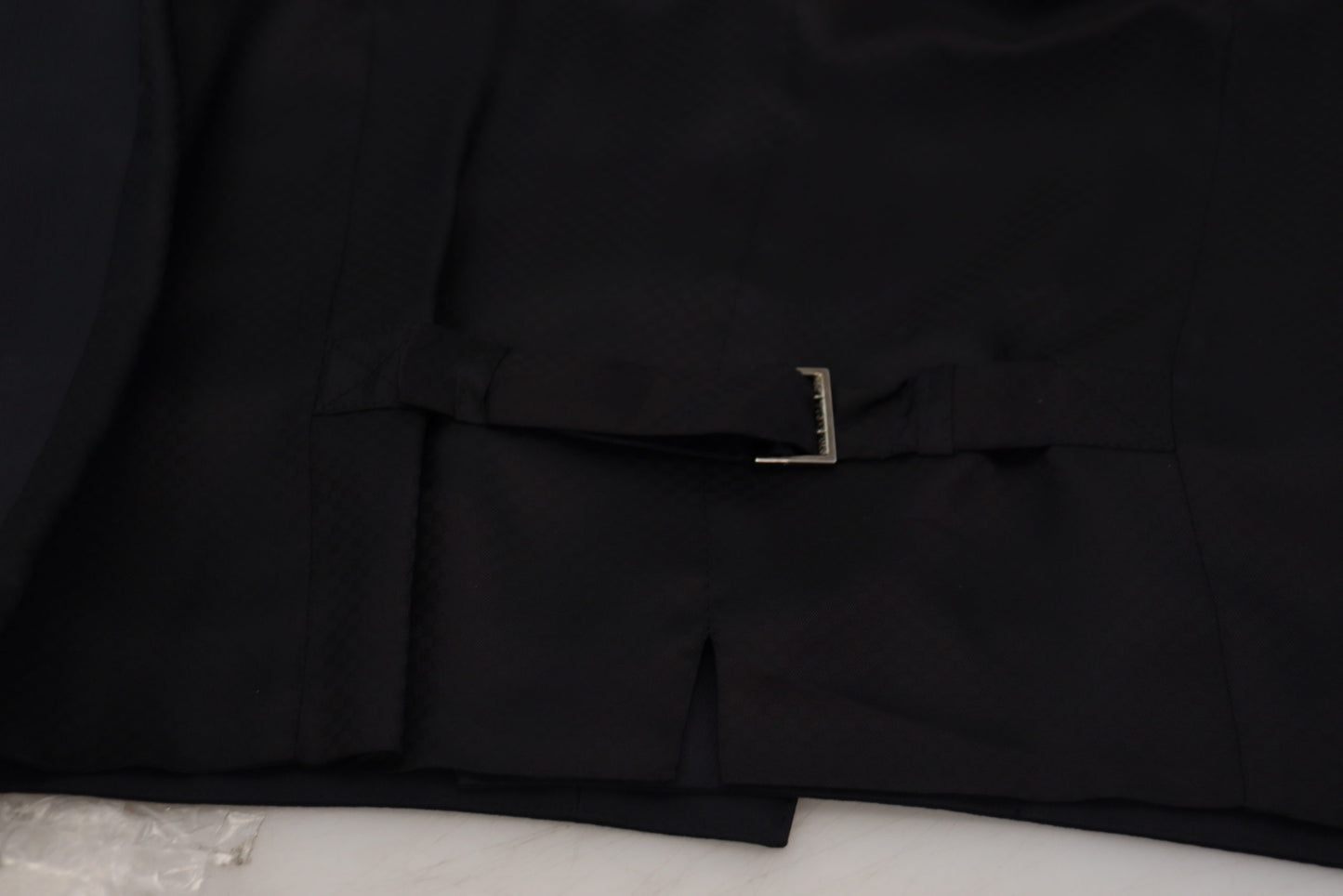 Dolce & Gabbana – Schwarze Weste aus Wollstretch