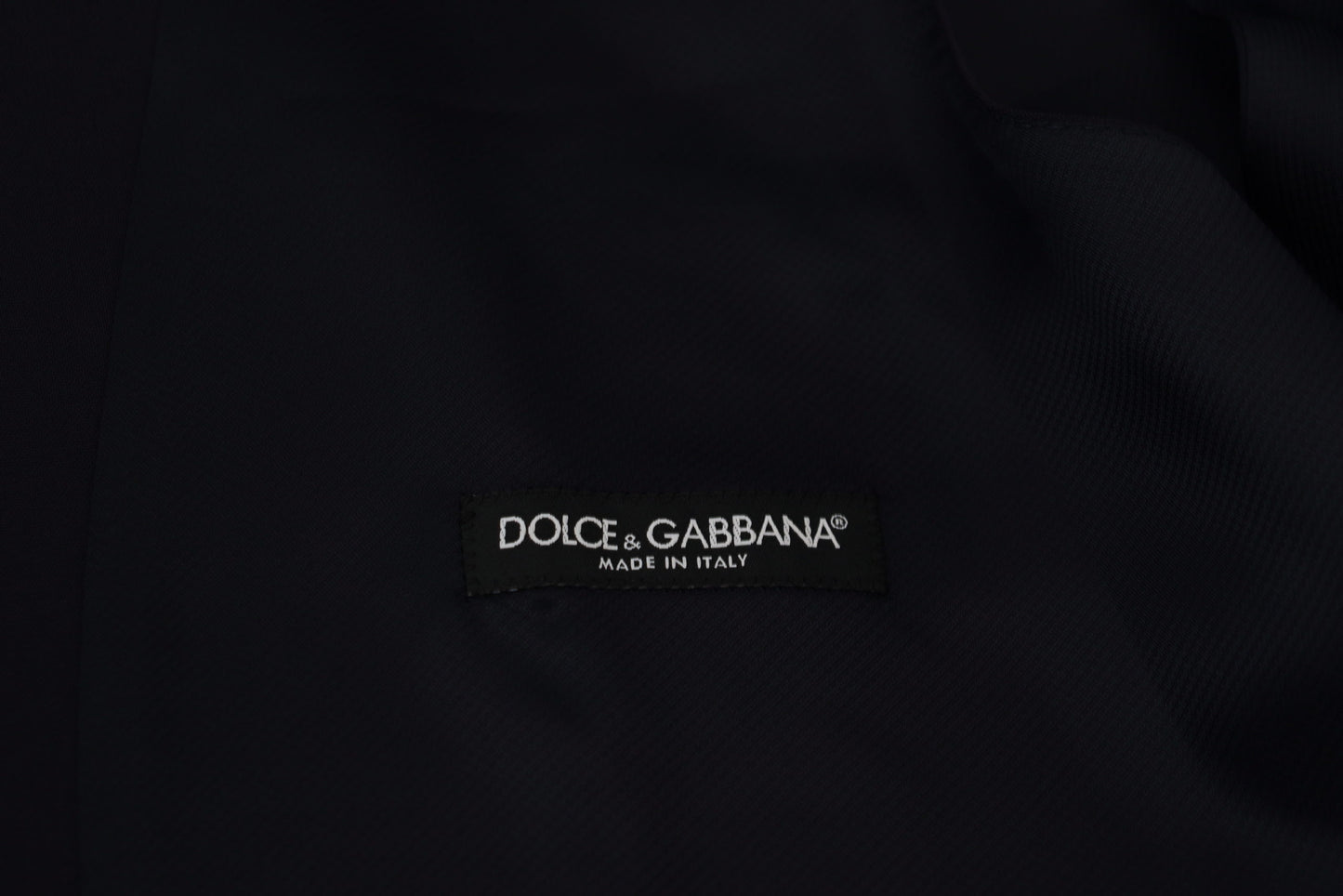 Dolce & Gabbana – Dunkelblaue Weste aus Wollstretch