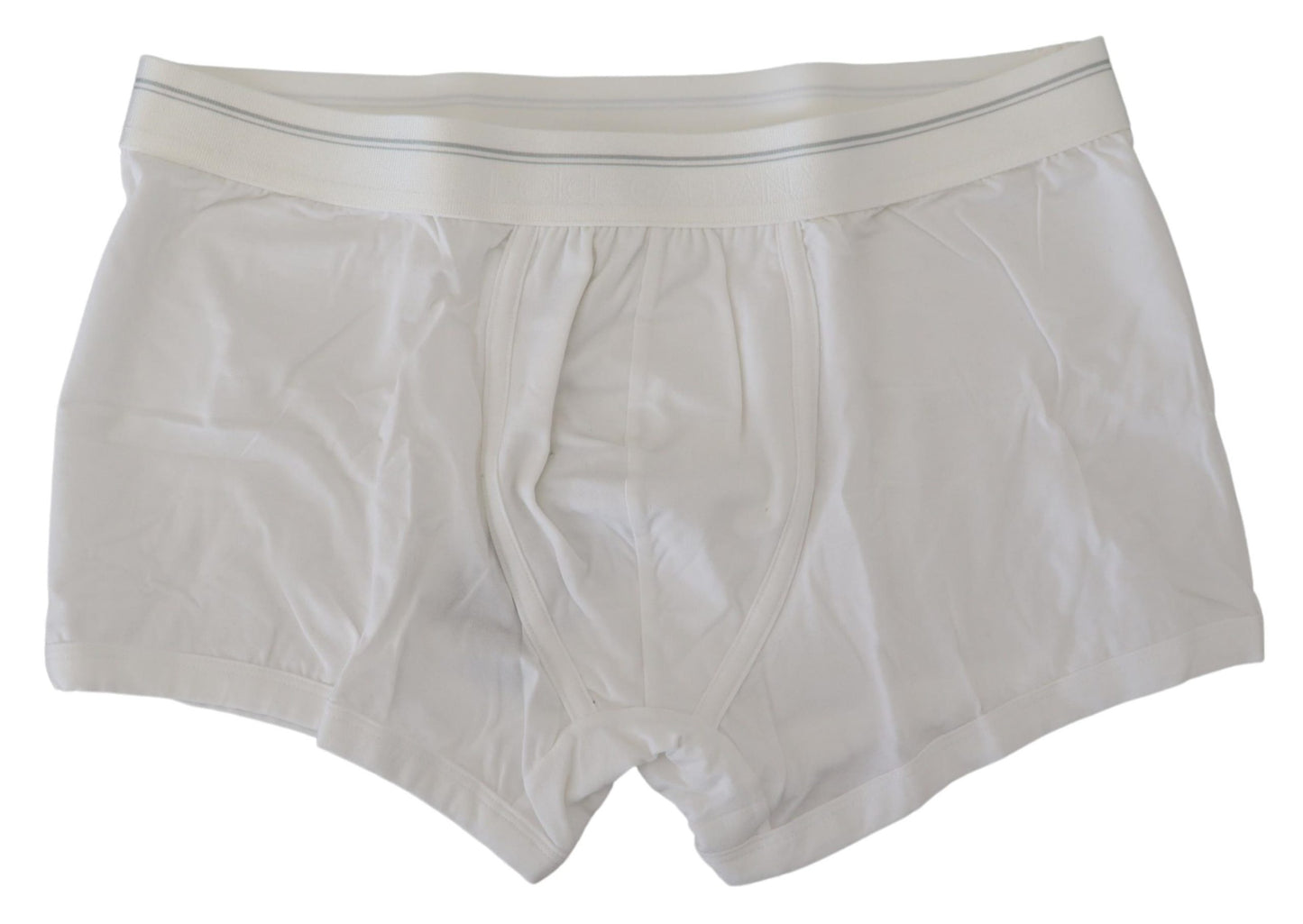 Dolce & Gabbana – Boxershorts aus weißer Baumwollmischung in normaler Größe