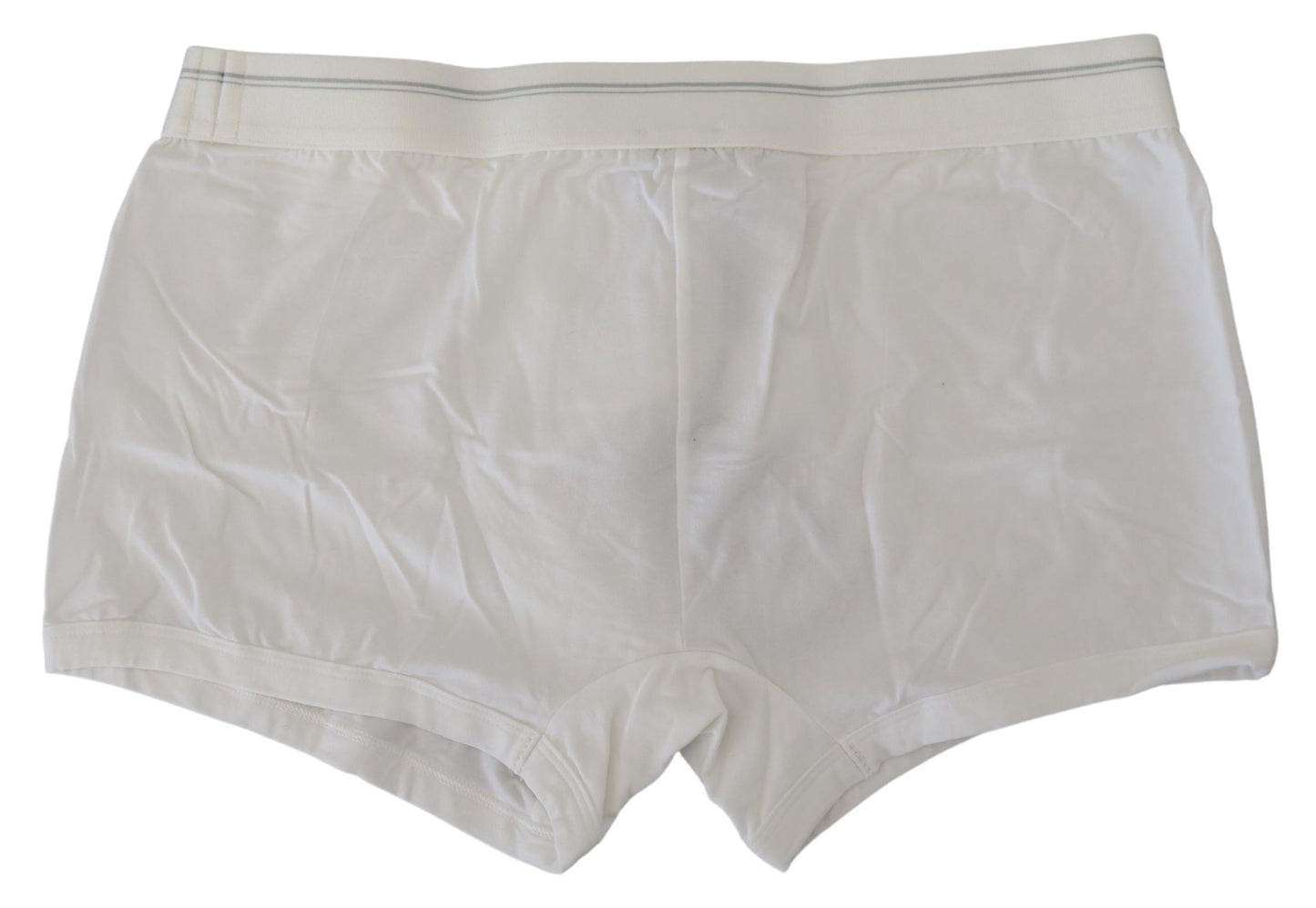 Dolce & Gabbana – Boxershorts aus weißer Baumwollmischung in normaler Größe