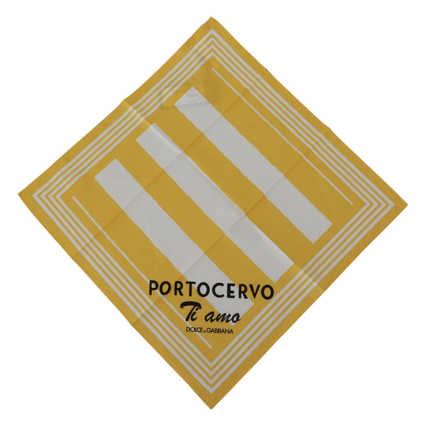Dolce & Gabbana Gelber Portocervo-Schal aus Baumwolle