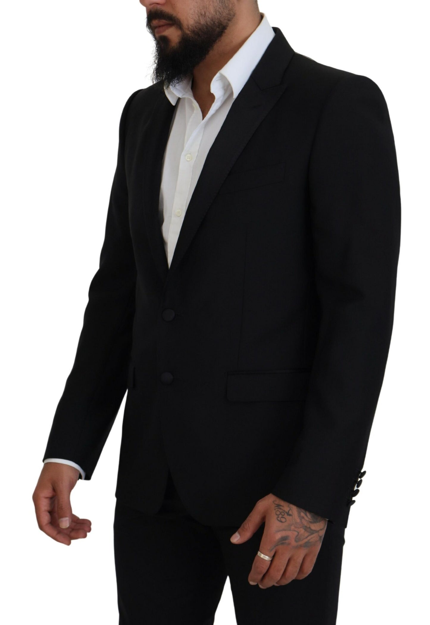Dolce & Gabbana – Schwarzer, formeller Martini-Blazer in Slim Fit