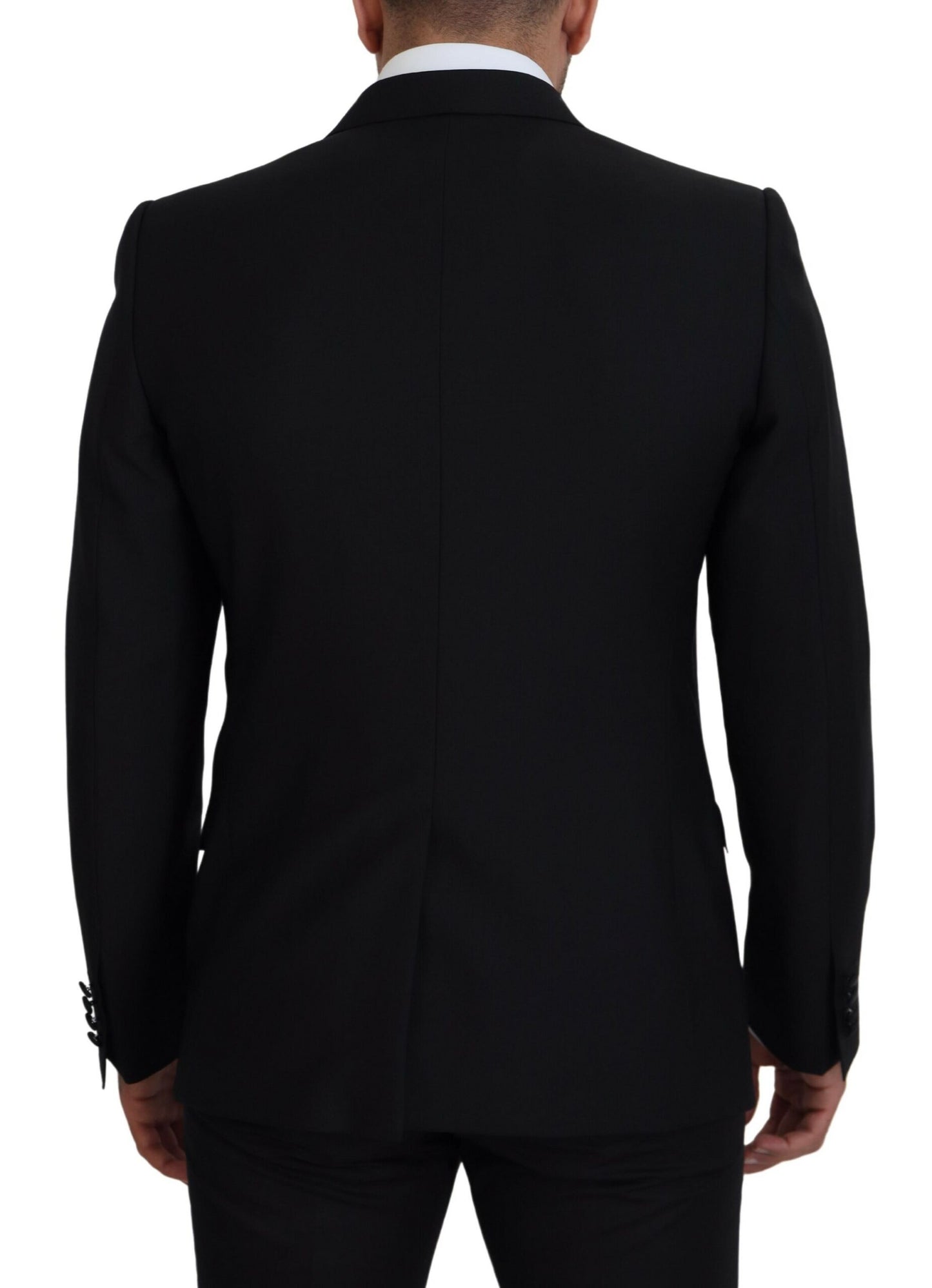 Dolce & Gabbana – Schwarzer, formeller Martini-Blazer in Slim Fit