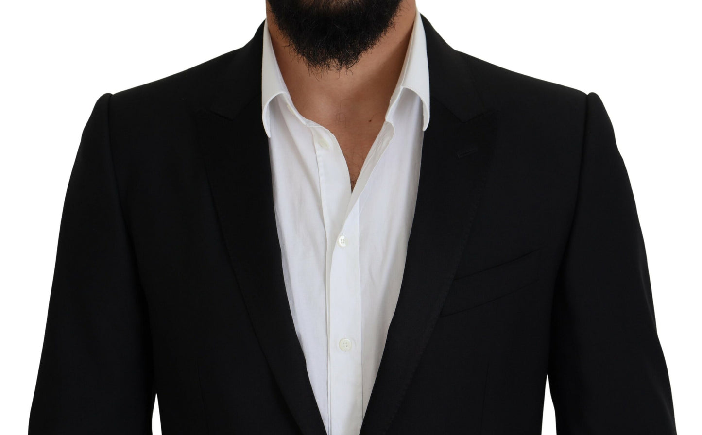 Dolce & Gabbana – Schwarzer, formeller Martini-Blazer in Slim Fit