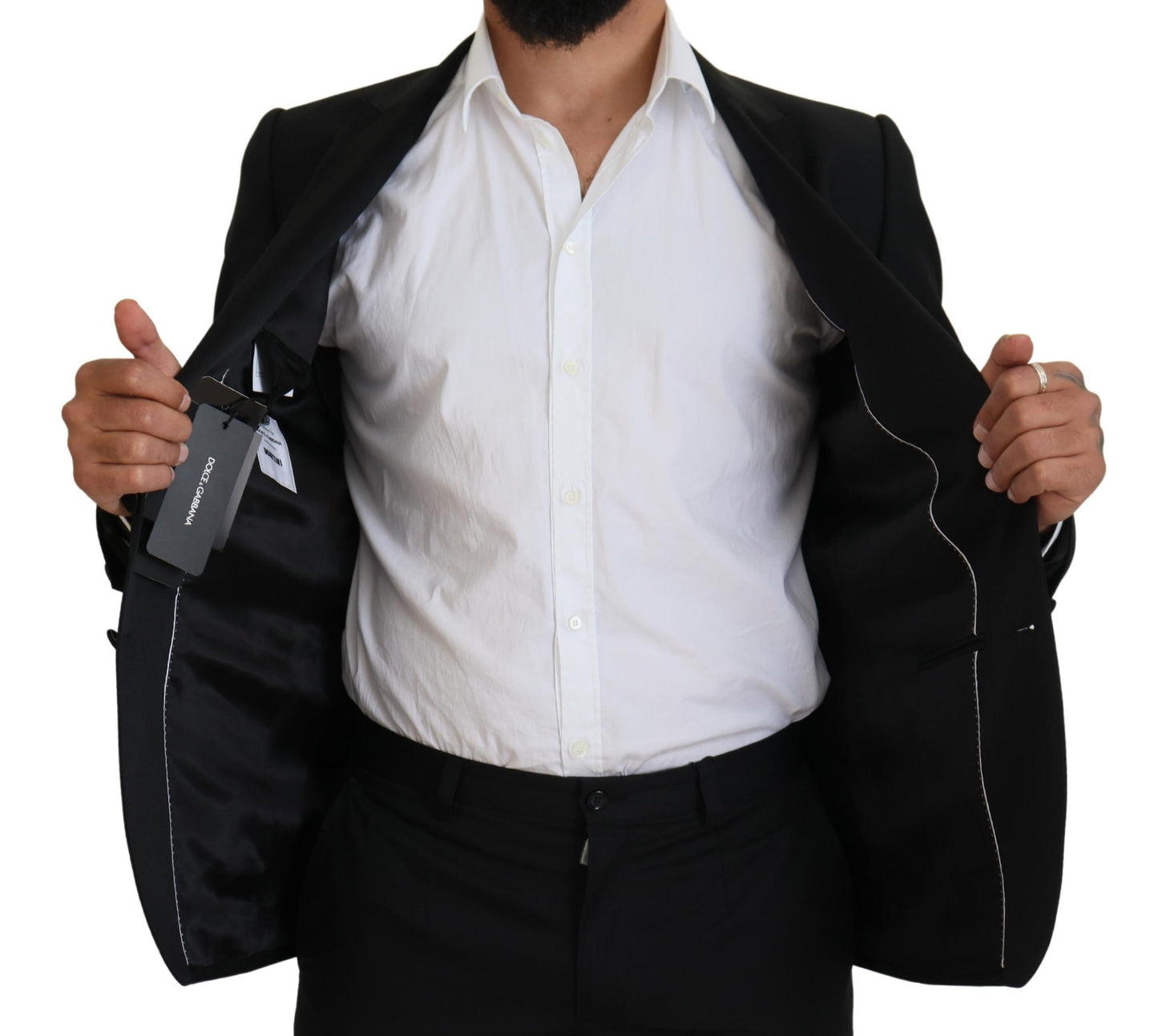 Dolce & Gabbana – Schwarzer, formeller Martini-Blazer in Slim Fit