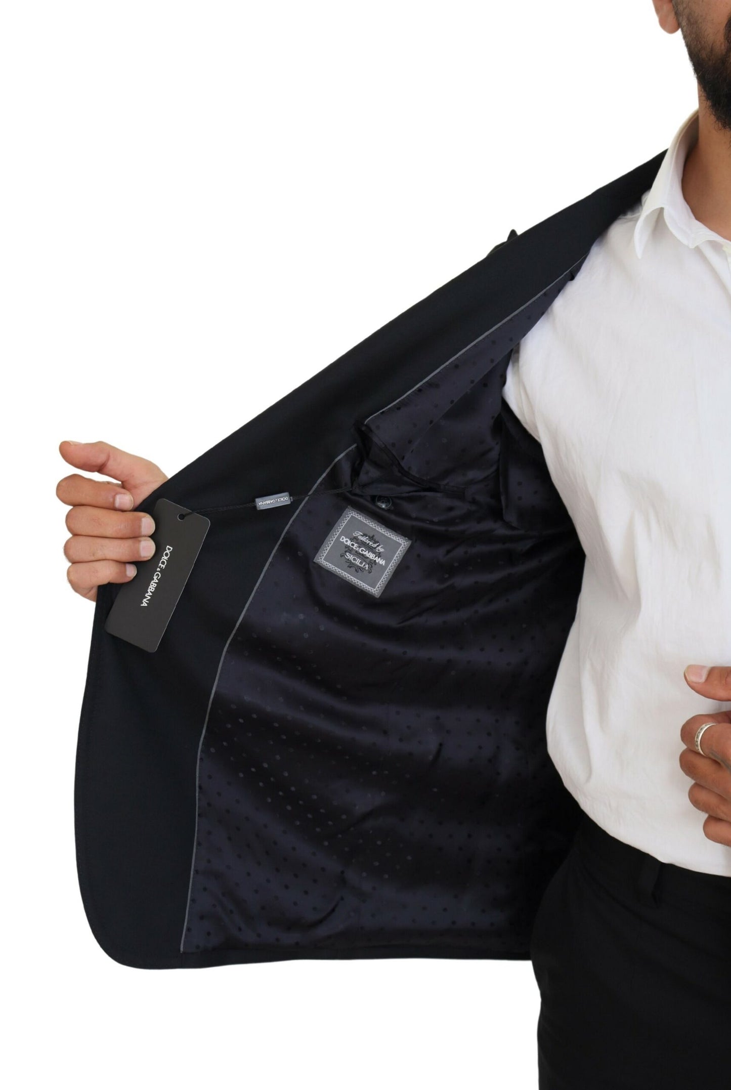 Dolce & Gabbana – Formeller Sicilia-Blazer aus dunkelblauer Wolle