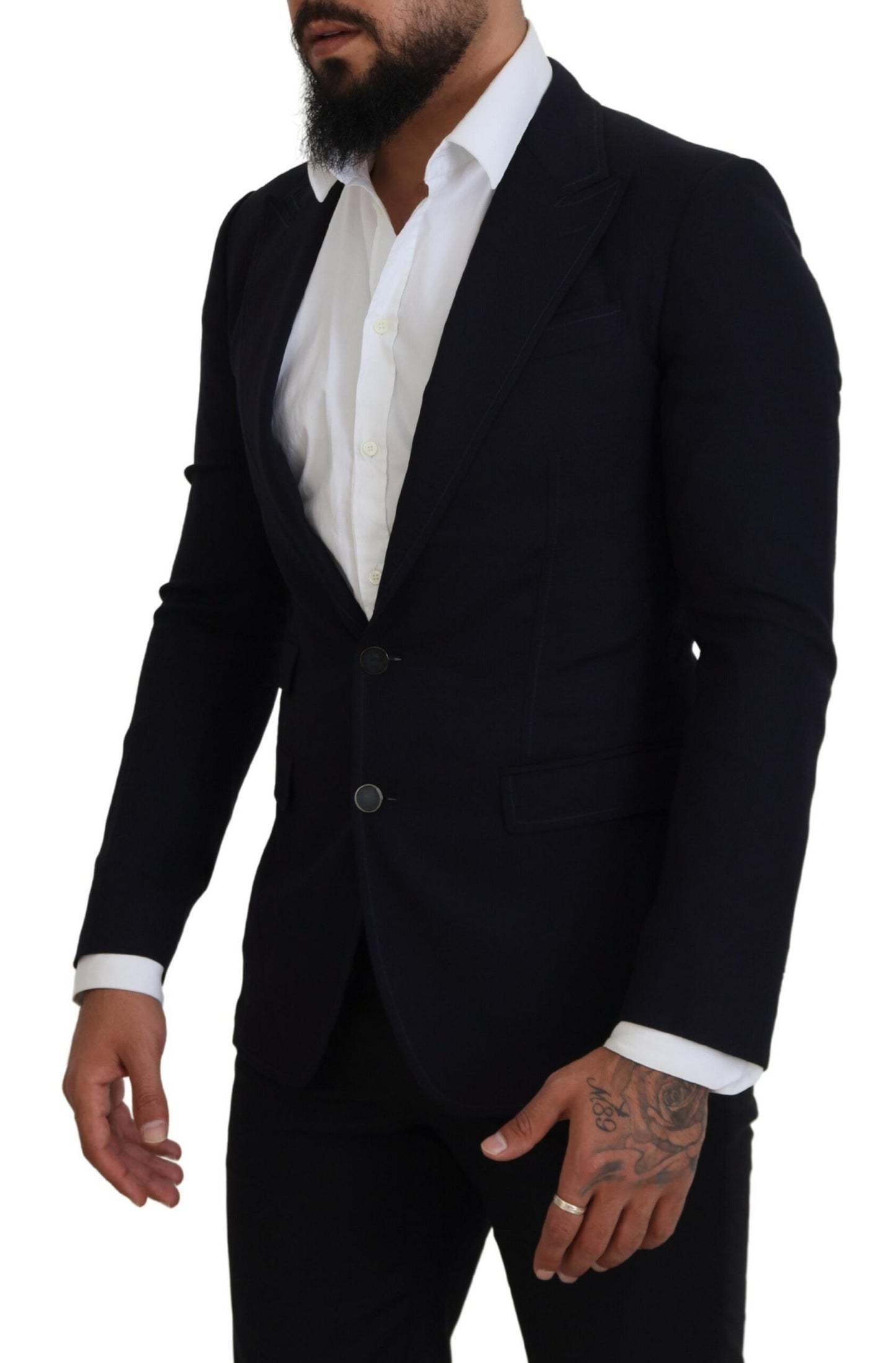 Dolce & Gabbana – Formeller Taormina-Blazer aus schwarzer Wolle