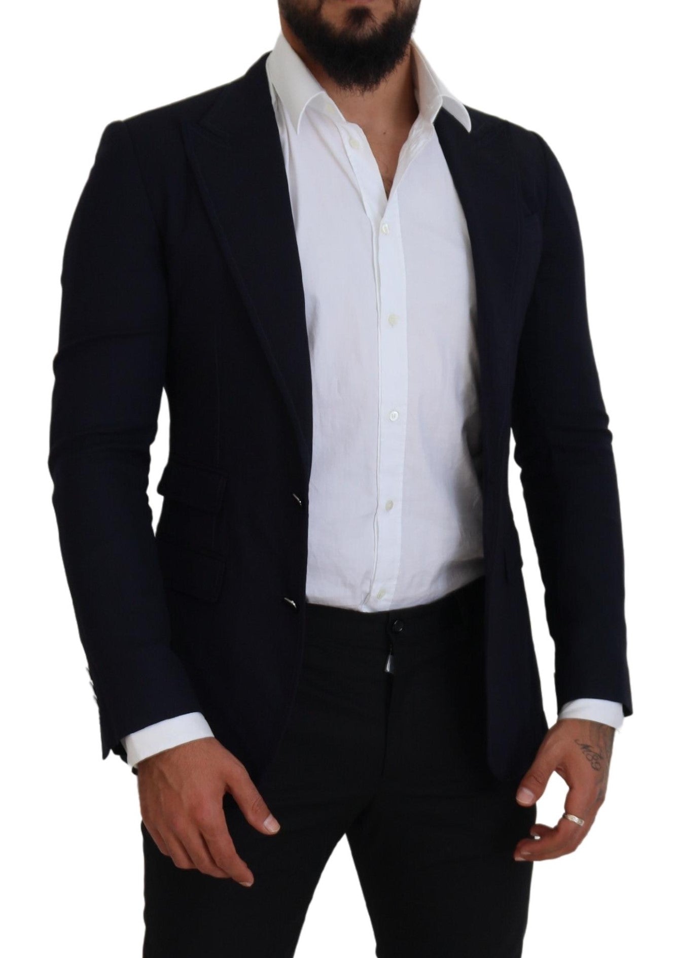 Dolce & Gabbana – Formeller Taormina-Blazer aus schwarzer Wolle