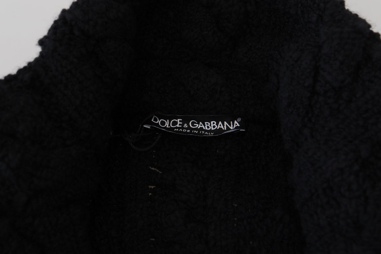 Dolce & Gabbana – Schwarzer Cardigan aus Wollstrick mit Knöpfen