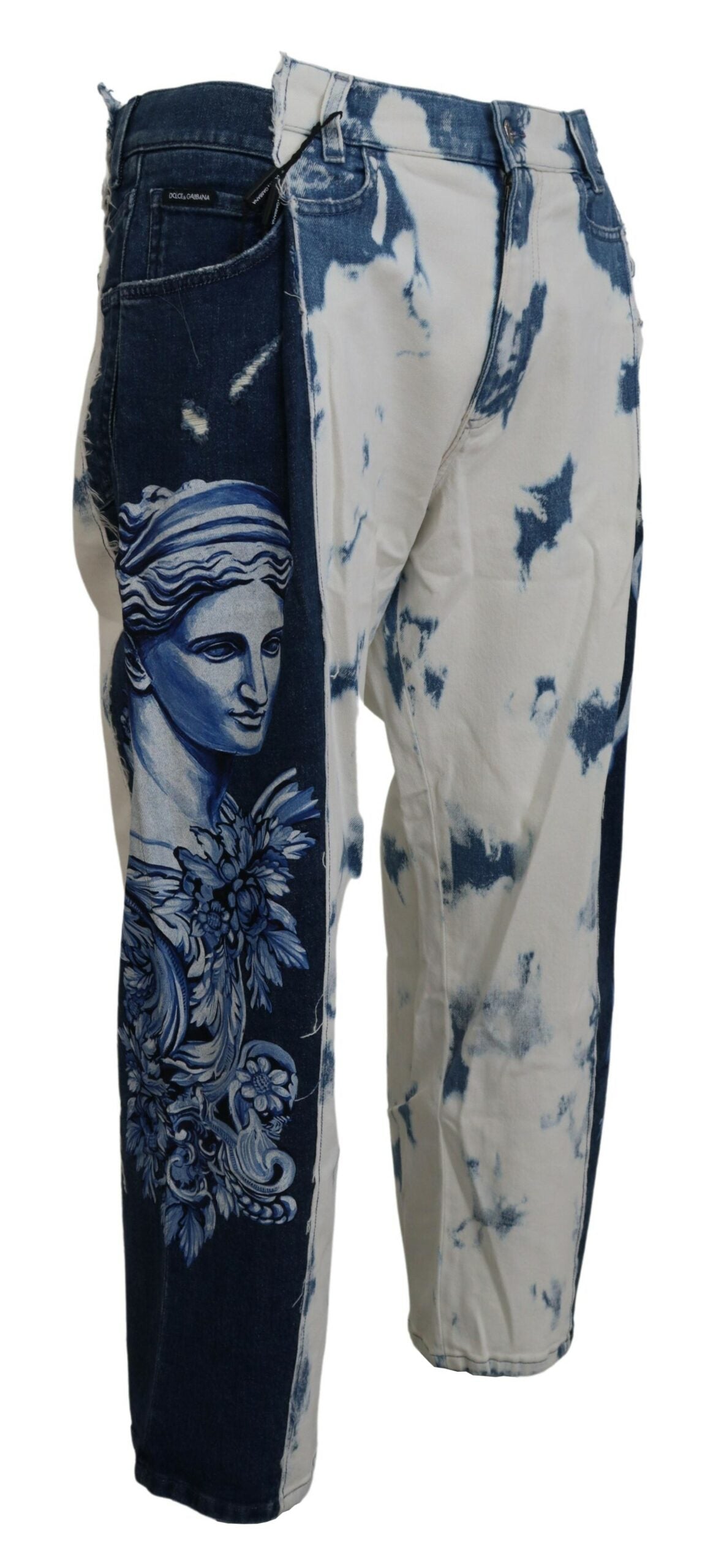 Dolce & Gabbana Blaue Jeans aus Ceasar-Denim-Baumwolle mit lockerer Passform