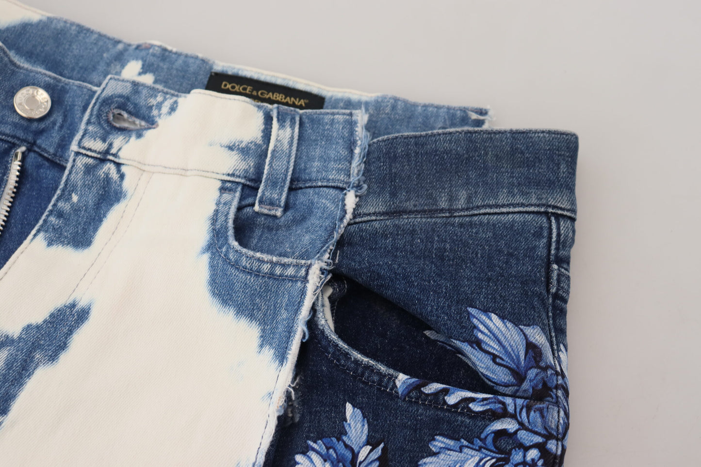 Dolce & Gabbana Blaue Jeans aus Ceasar-Denim-Baumwolle mit lockerer Passform