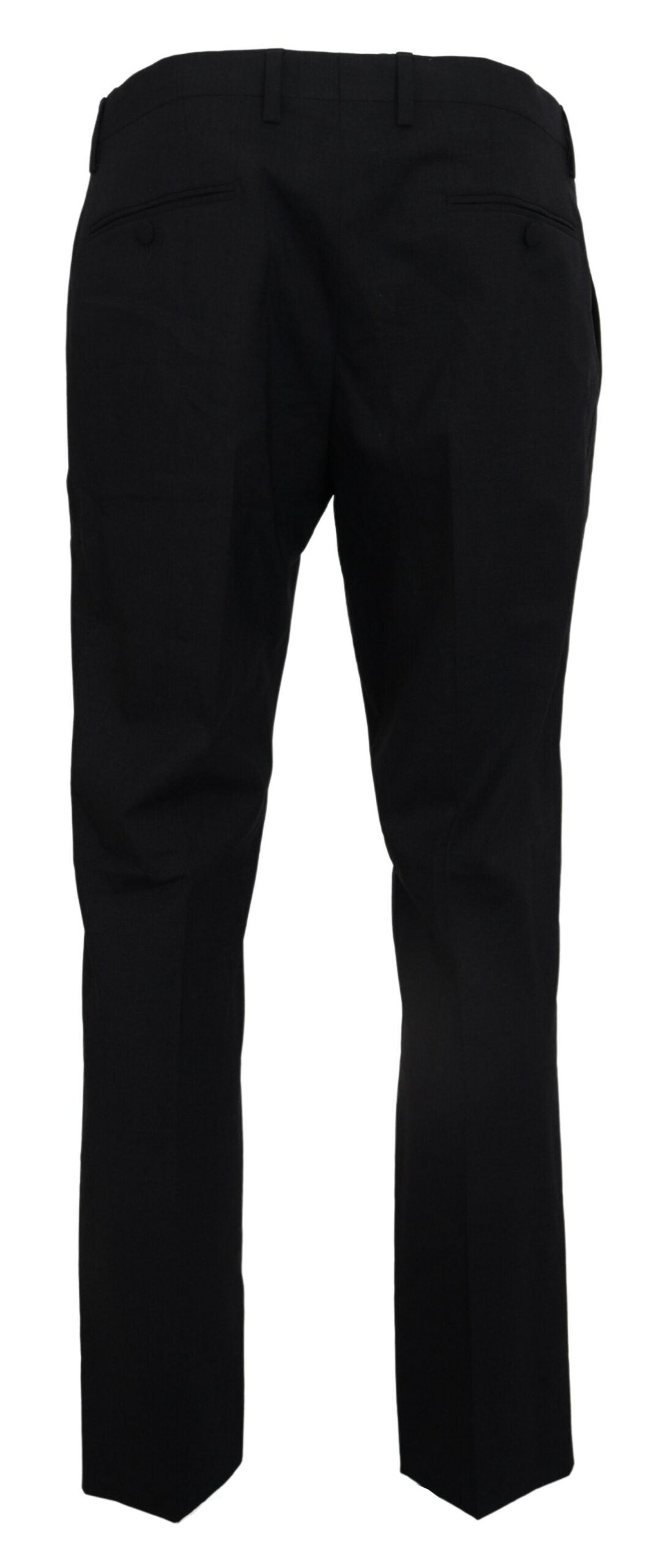 Dolce & Gabbana – Graue Stretch-Wollhose im Slim Fit