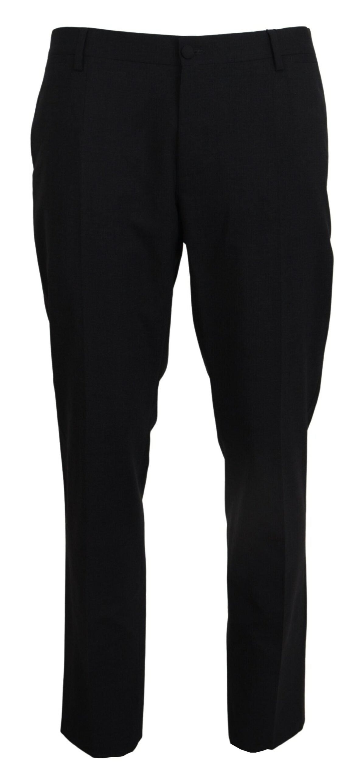 Dolce & Gabbana – Graue Stretch-Wollhose im Slim Fit