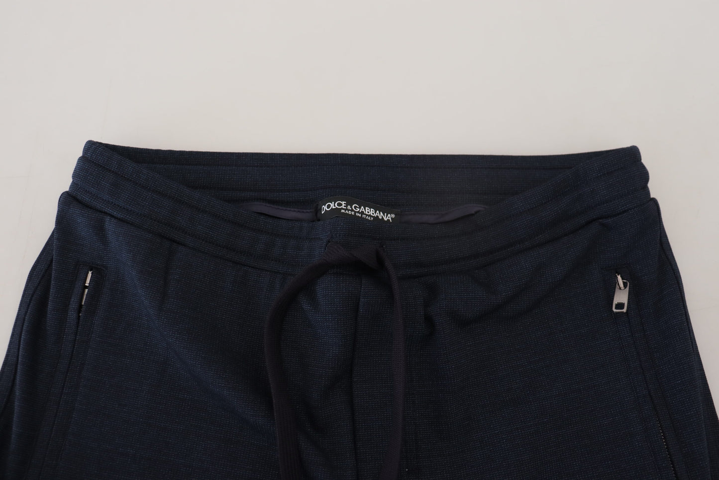 Dolce & Gabbana Blaue Herren Sport-Jogginghose aus Baumwolle