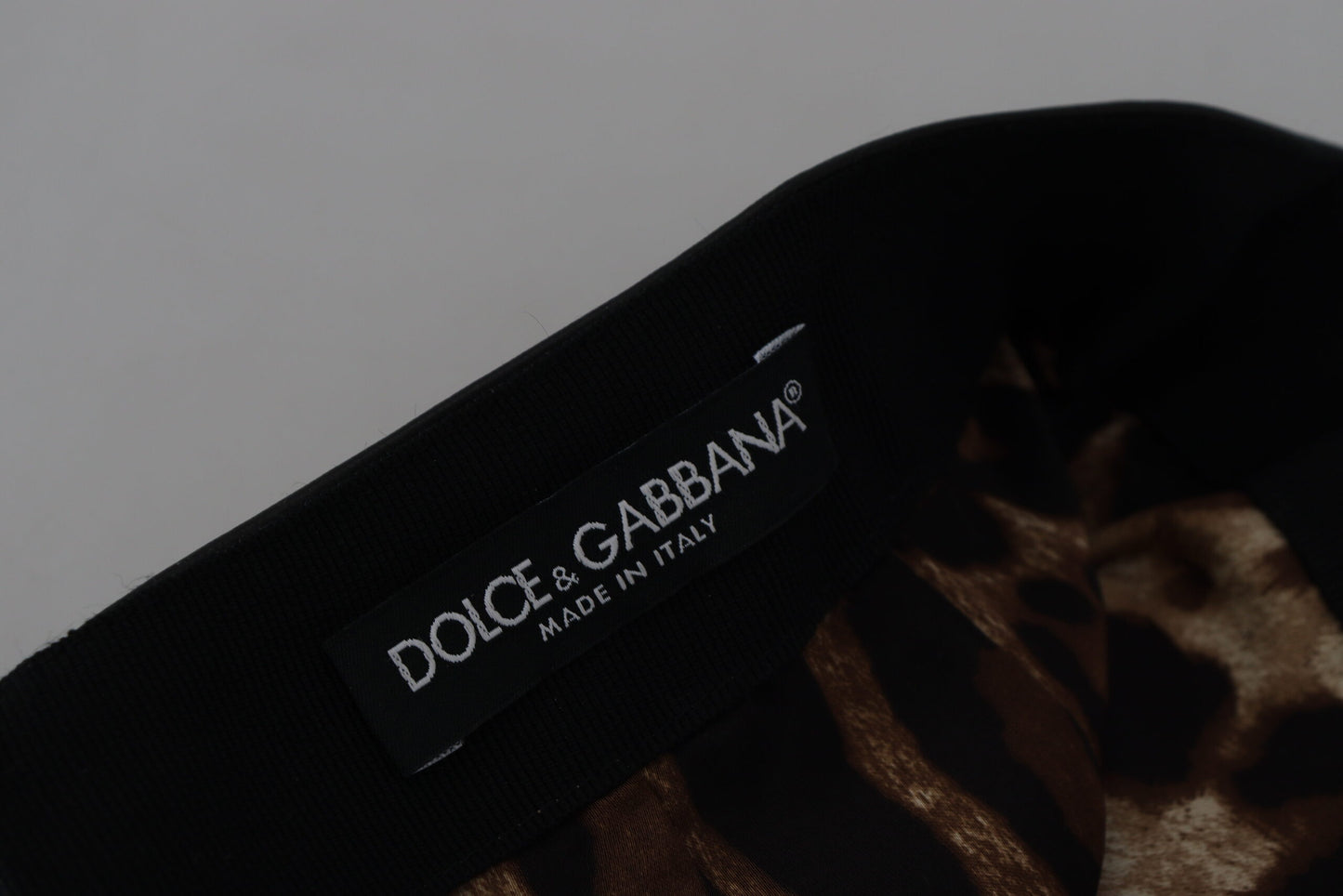 Dolce & Gabbana – Schwarzer A-Linien-Minirock aus Lammleder