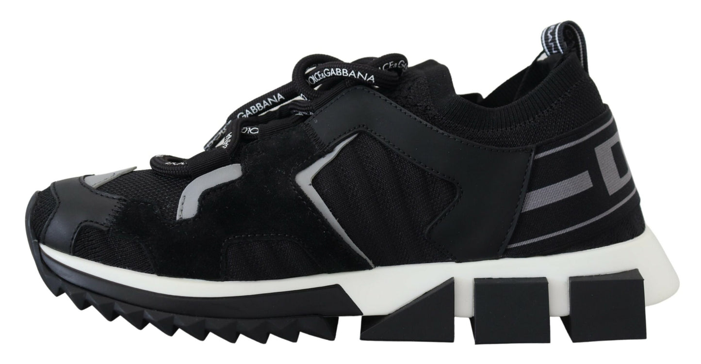 Dolce & Gabbana Sorrento Trekking-Sneakers aus schwarzem Mesh