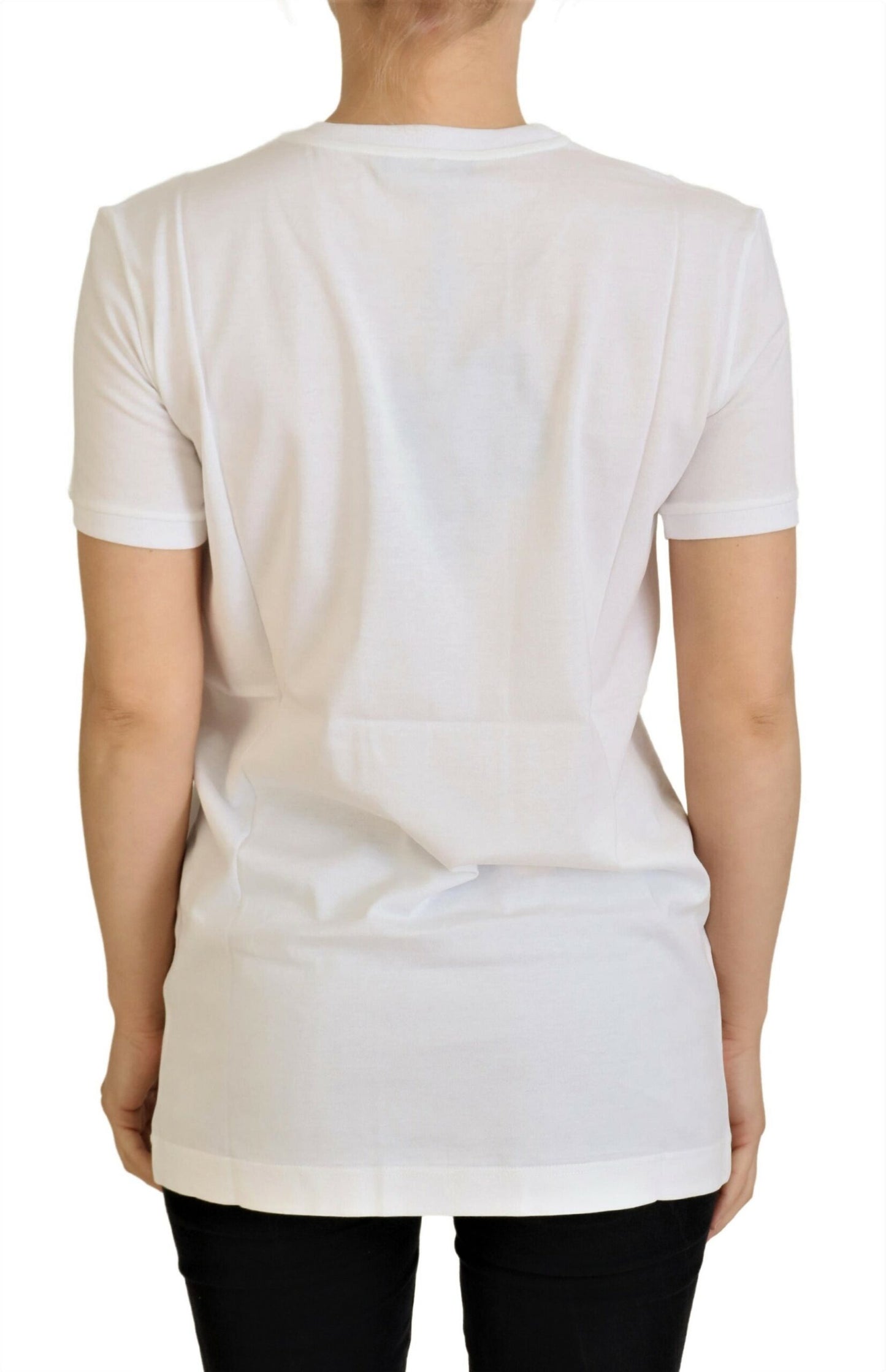 Dolce & Gabbana – Weißes Baumwoll-T-Shirt „DG Loves SUD“