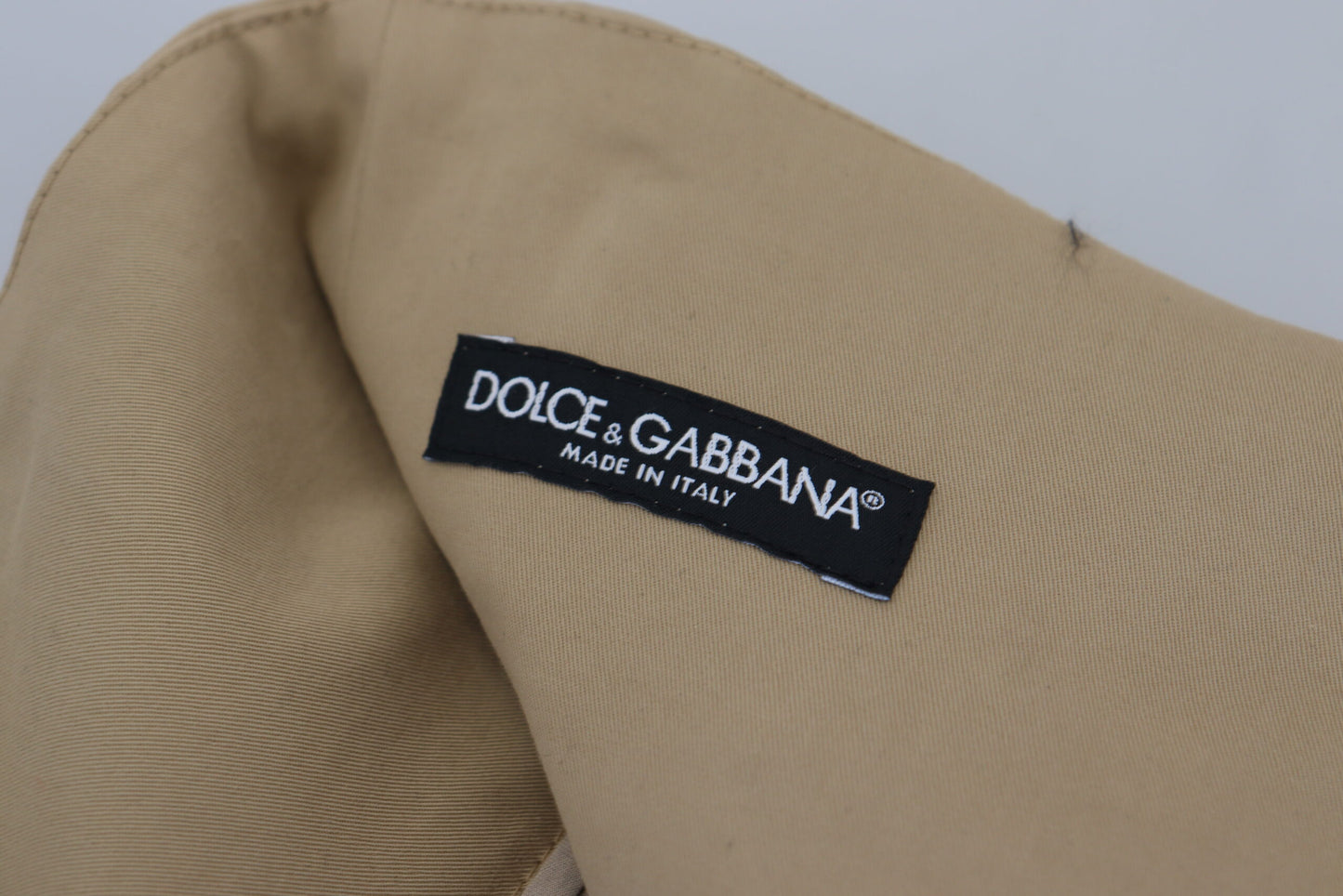 Dolce & Gabbana – Karottenhose aus brauner Baumwolle mit hoher Taille
