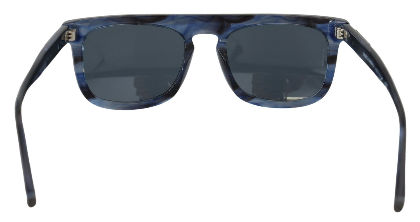 Dolce & Gabbana – DG4288 – Blaue Sonnenbrille mit Vollrand aus Acetat