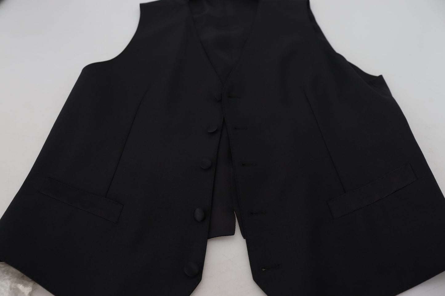 Dolce & Gabbana – Schwarze Weste aus Schurwolle