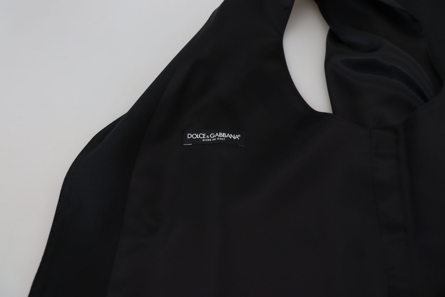Dolce & Gabbana – Schwarze Weste aus Schurwolle