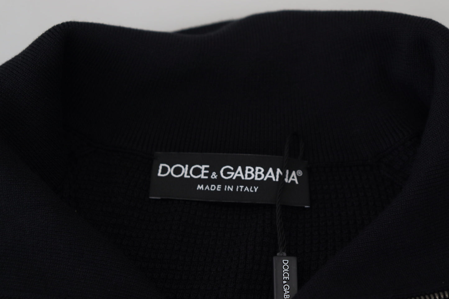 Dolce & Gabbana – Schwarzer Rollkragenpullover aus Seide