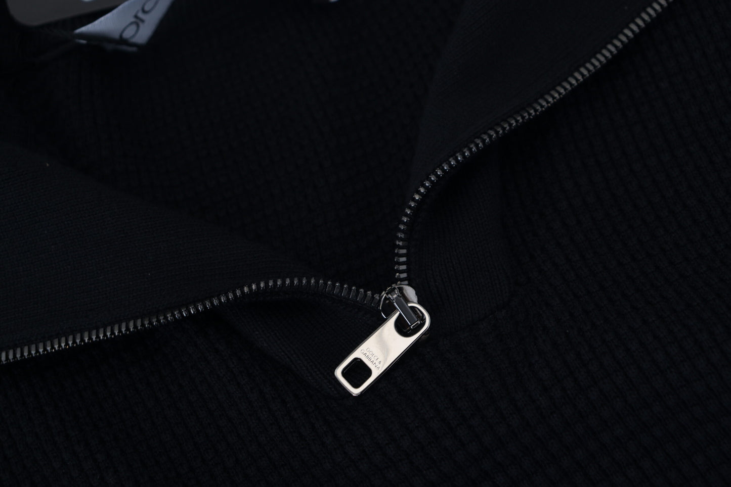 Dolce & Gabbana – Schwarzer Rollkragenpullover aus Seide