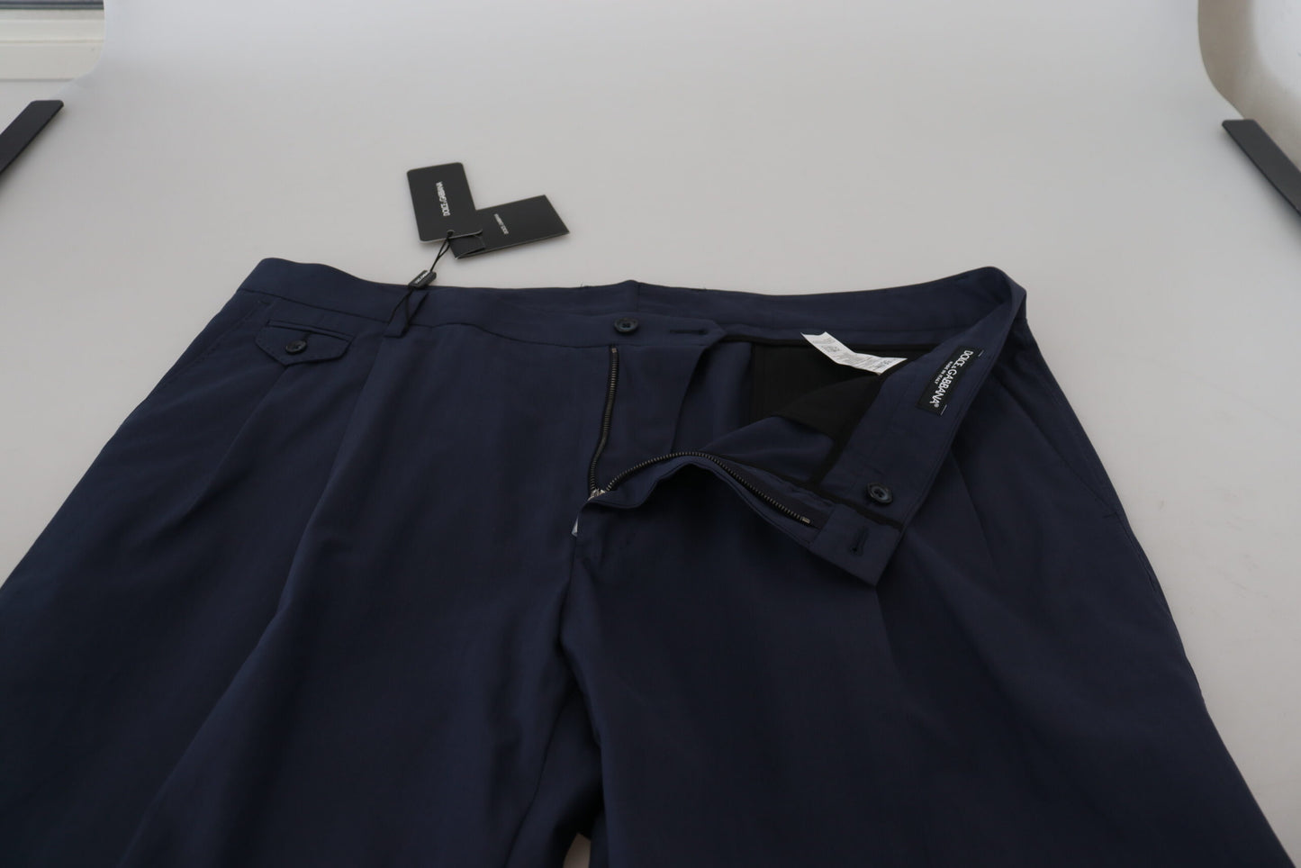 Dolce & Gabbana – Dunkelblaue Chinohose aus Baumwolle