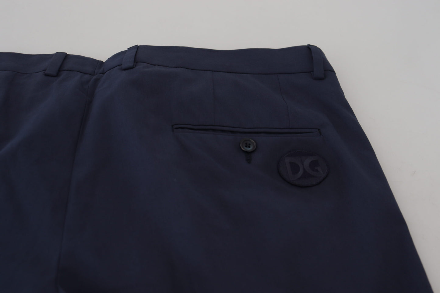 Dolce & Gabbana – Dunkelblaue Chinohose aus Baumwolle