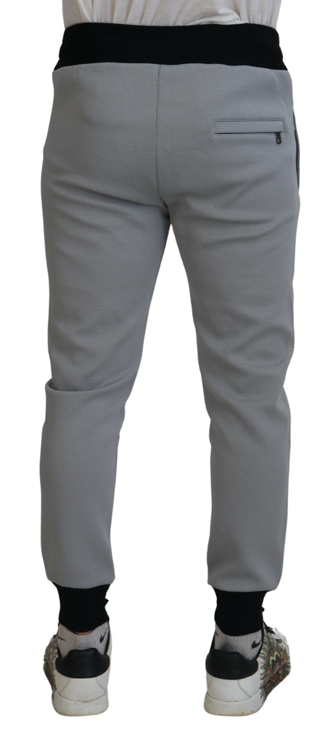 Dolce & Gabbana Graue Jogginghose aus Polyester