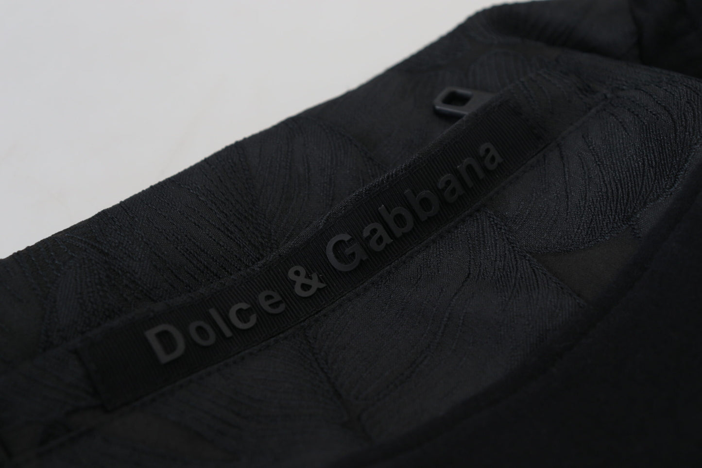 Dolce & Gabbana Schwarze Skinny-Jogginghose aus Polyester für Herren