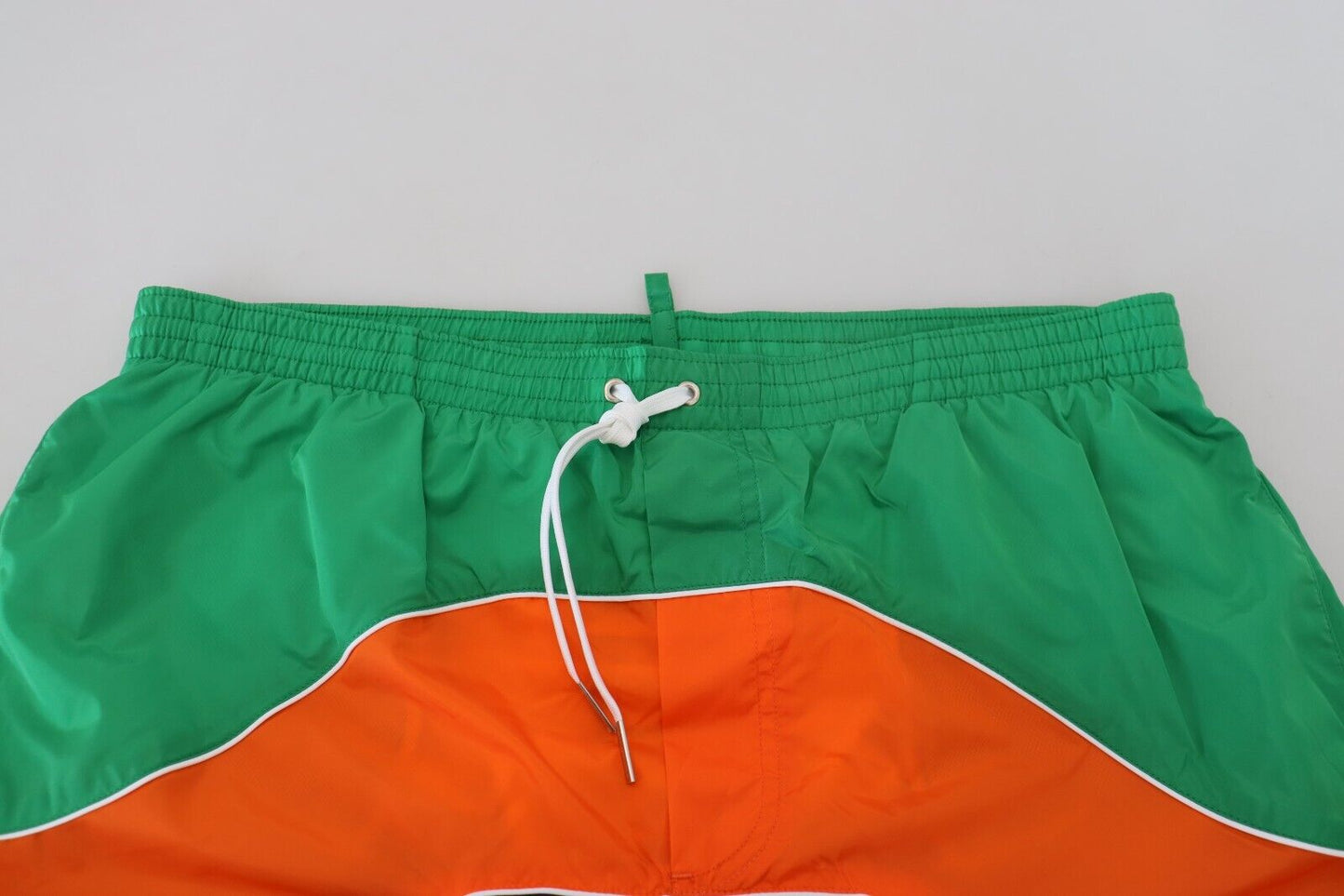 Dsquared² Multicolor Logo Print Men Beachwear Swimwear Shorts