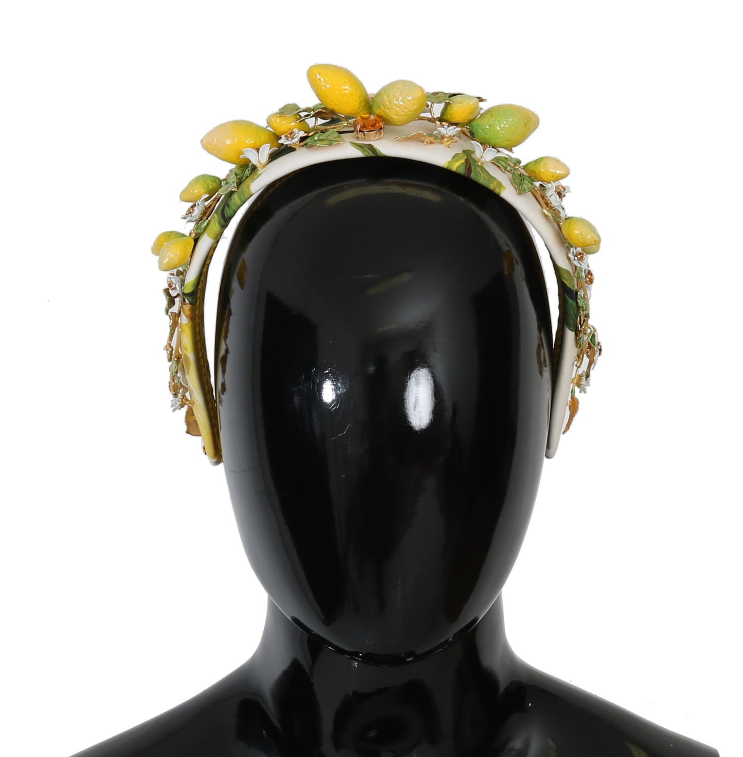 Dolce & Gabbana Gelbe Zitronen Sizilien Kristall Diadem Tiara Stirnband