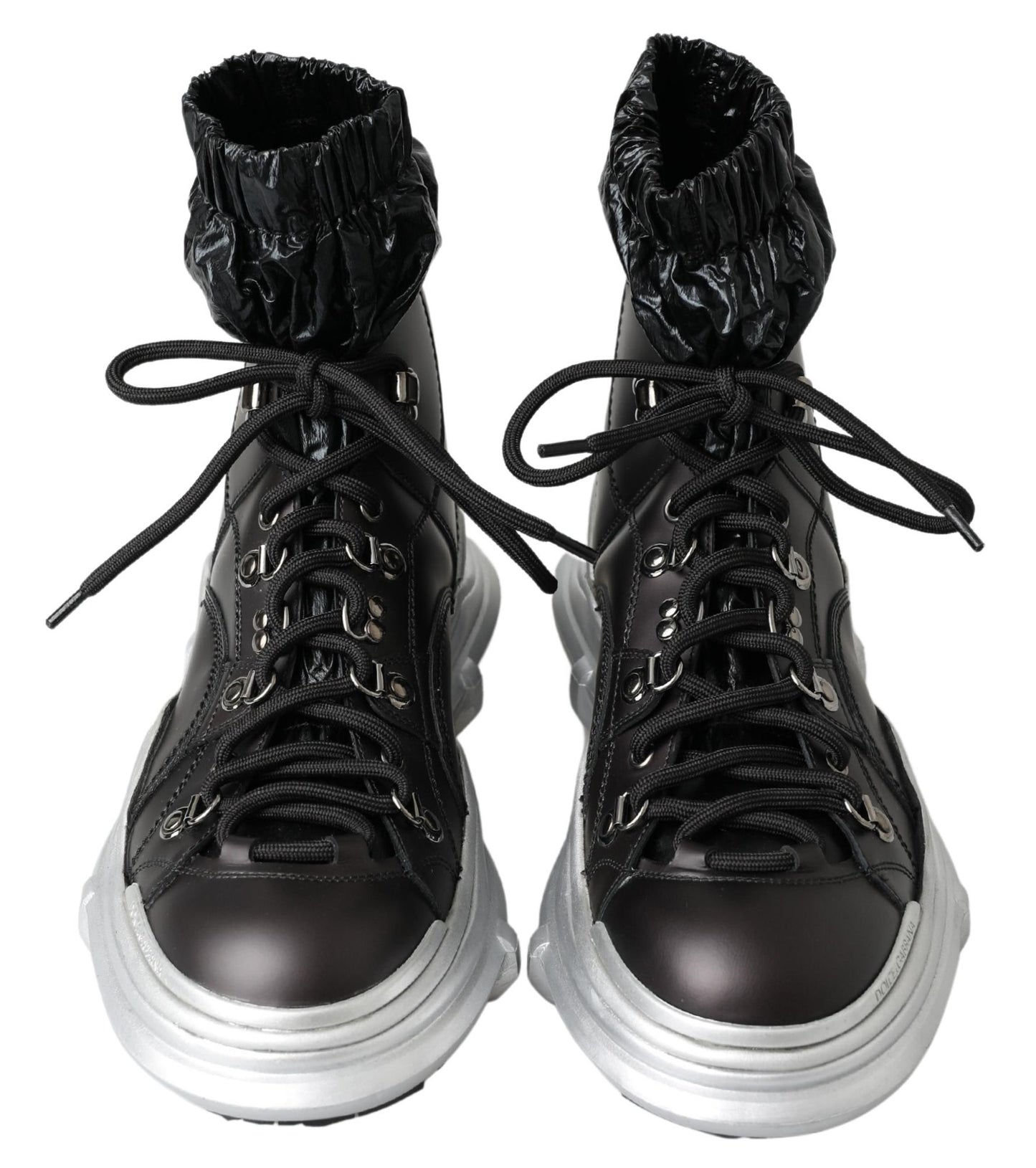 Dolce & Gabbana – Galileo – Hohe Sneakers aus schwarzem Nylon