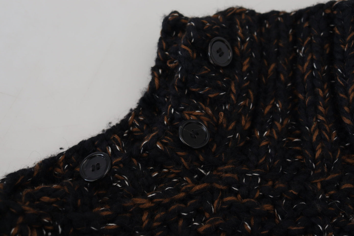Dolce & Gabbana Brown Fatto A Mano Rollkragenpullover
