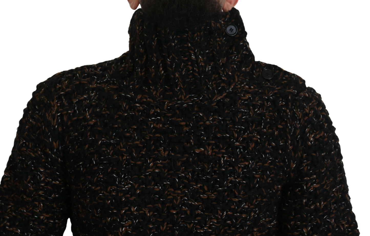 Dolce & Gabbana Brown Fatto A Mano Rollkragenpullover